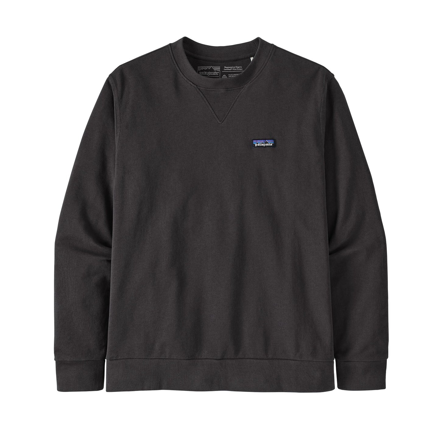 Sweat mixte en coton bio | Noir "crewneck sweatshirt ink black"