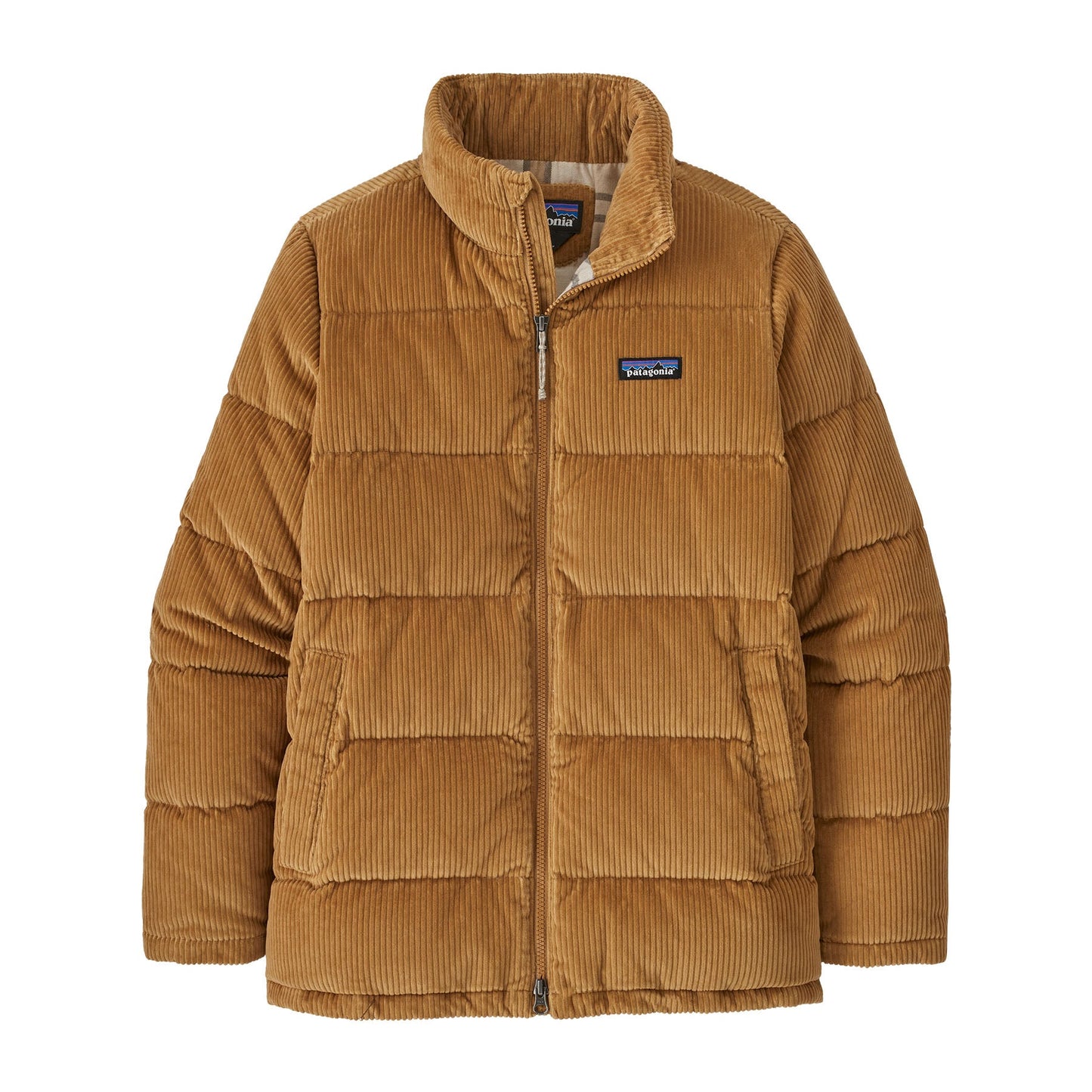 Doudoune en duvet recyclé | marron "cord fjord coat nest brown"