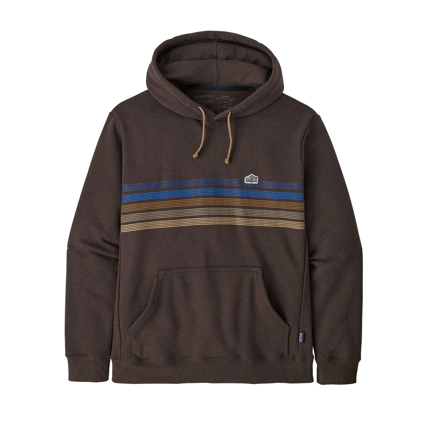 Sweat à capuche marron en matières recyclées - uprisal hoody cone brown