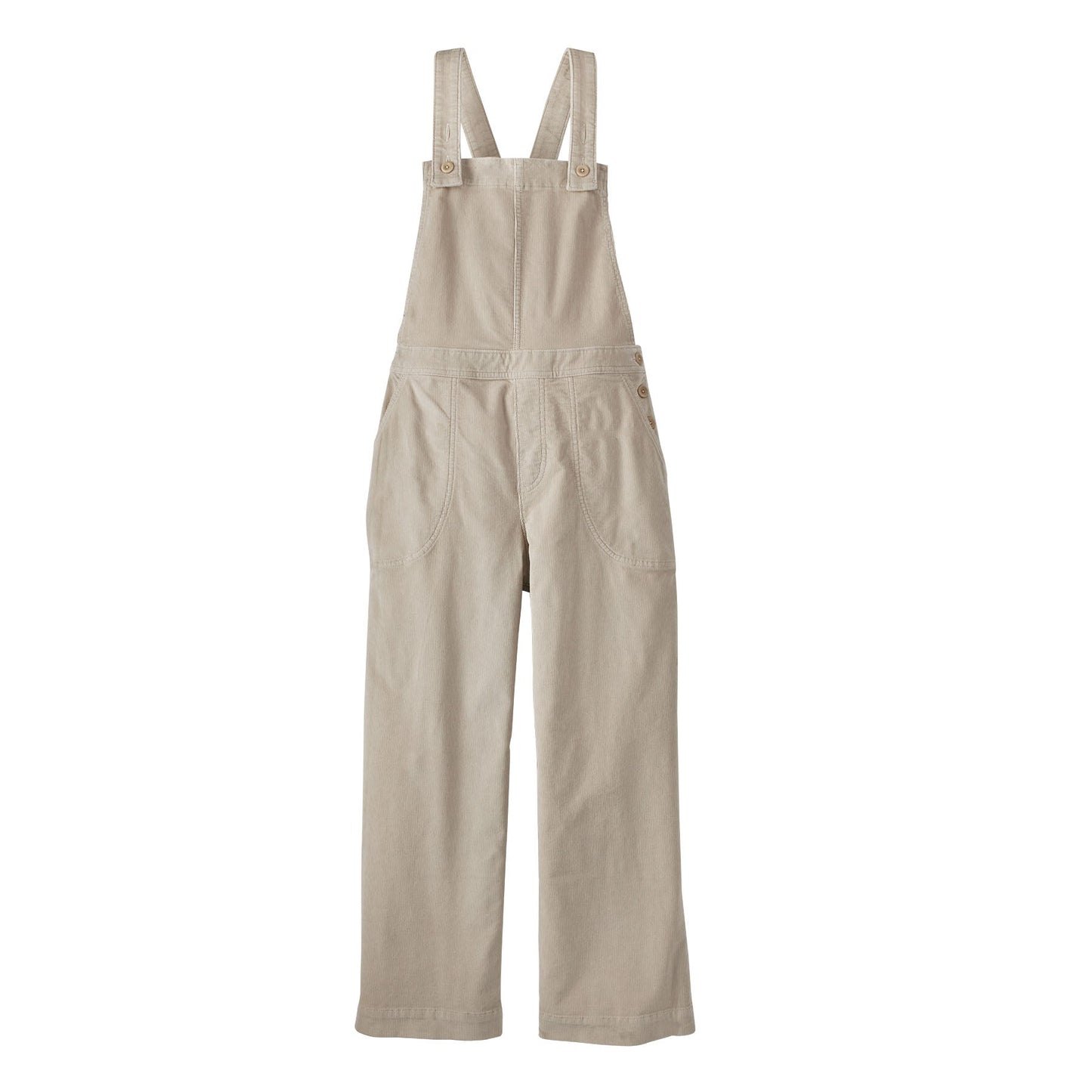 Salopette en velours de coton bio | beige "stand up corduroy overalls pumice"