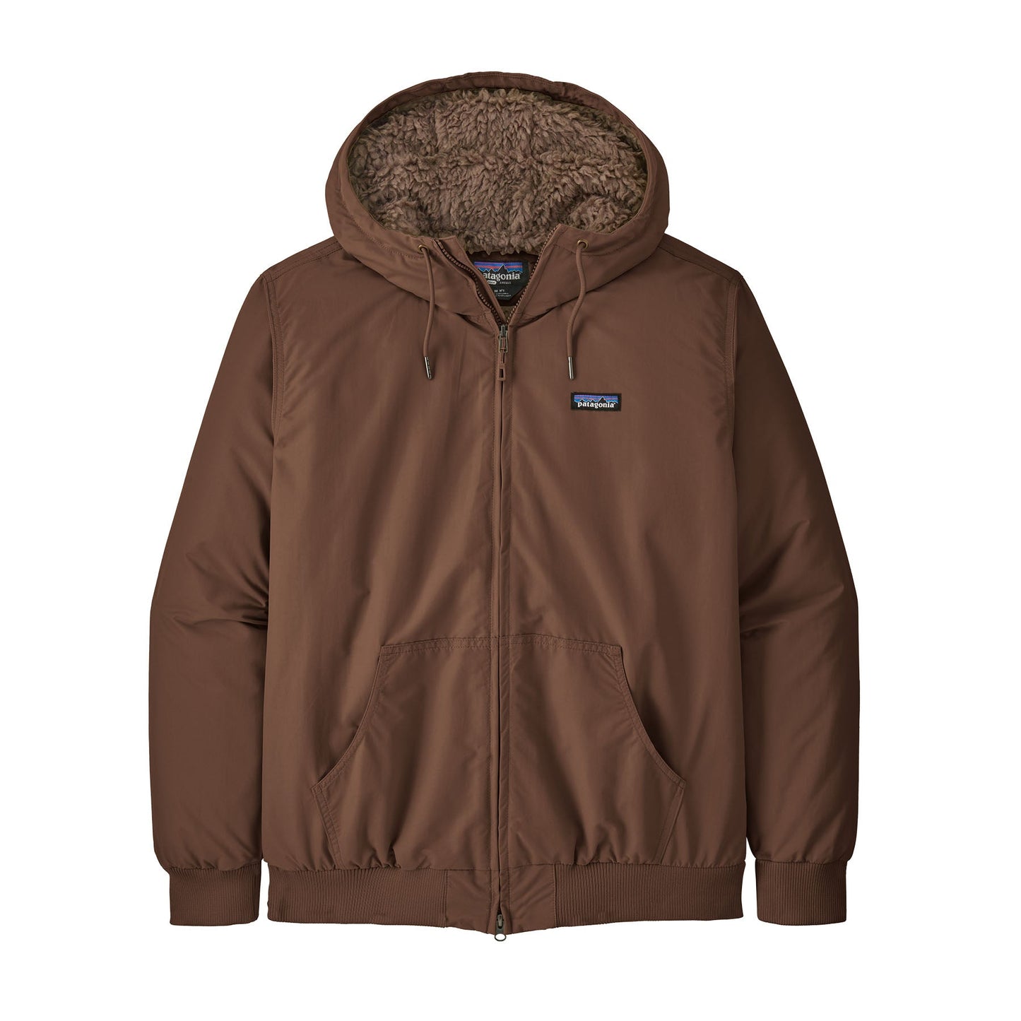 Manteau doublé polaire en recyclé | Marron "lined isthmus hoody moose brown"