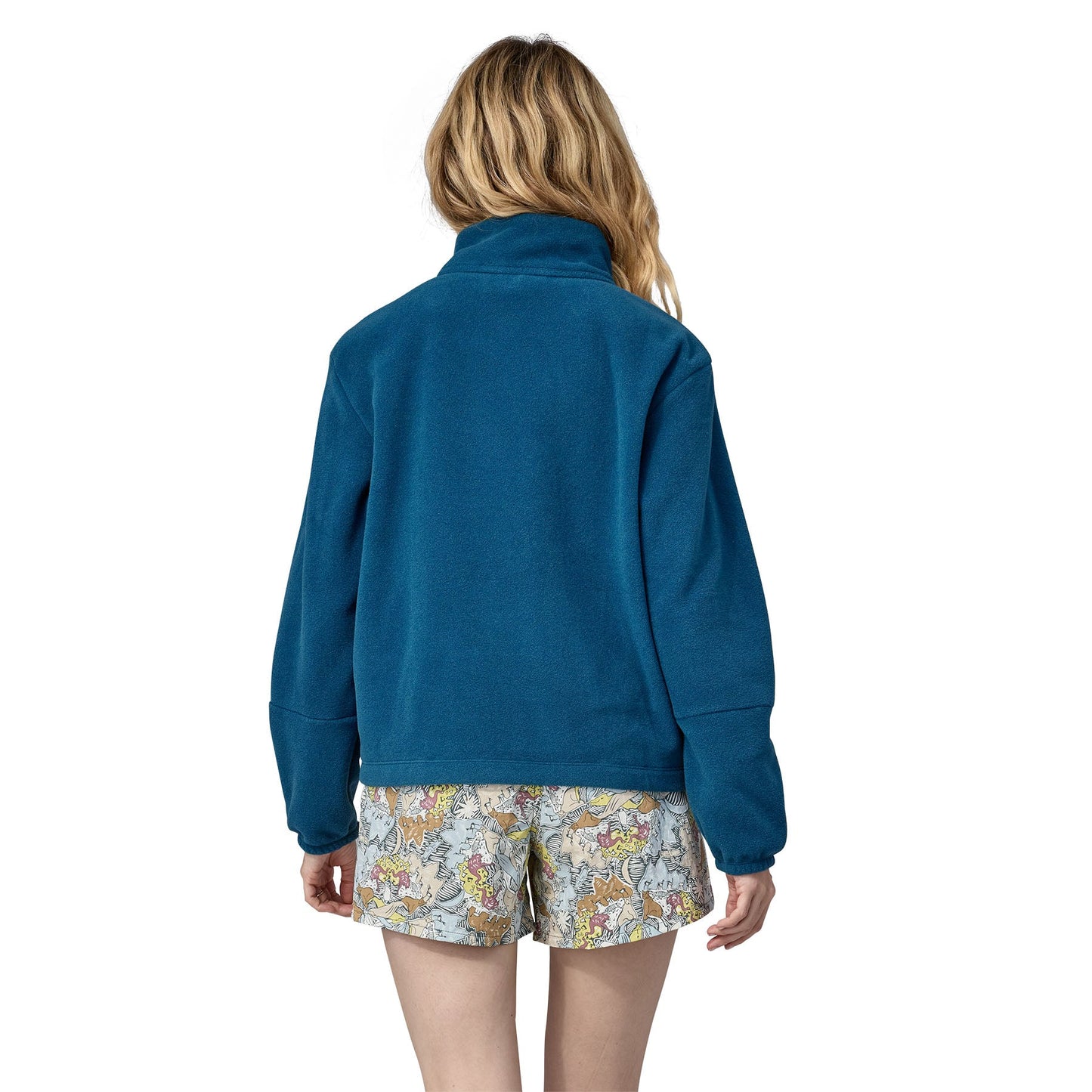 Polaire col zippé en matière recyclée | Bleu "microdini 1/2 zip lagom blue"