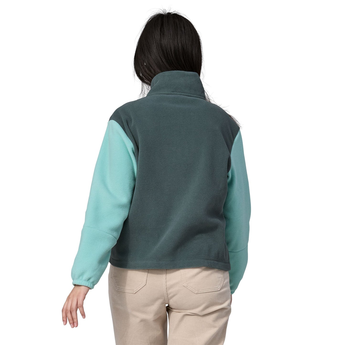 Polaire col zippé en matière recyclée | Vert "microdini 1/2 zip nouveau green"