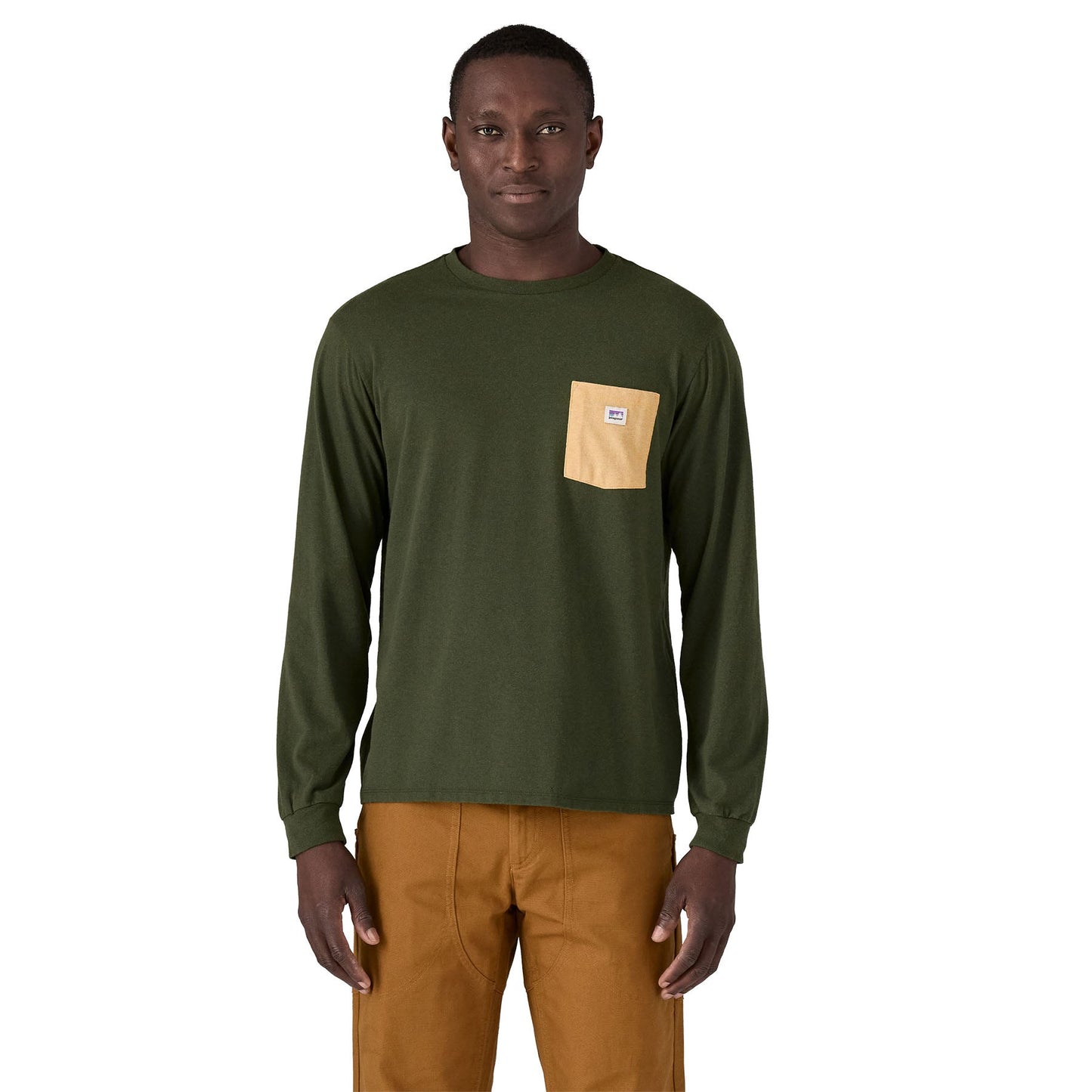 T-shirt en matières recyclées | vert "shop sticker pocket responsibili-tee - torrey pine green"
