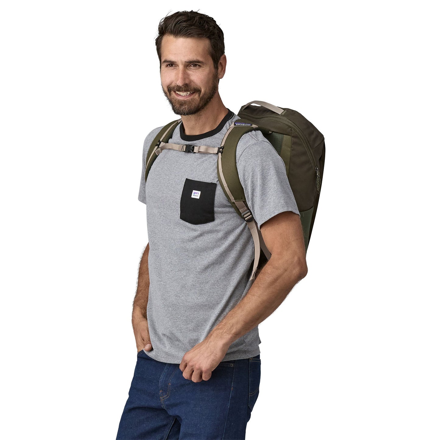 Sac à dos 25l en polyester recyclé | vert "black hole pack 25l pine needle green"