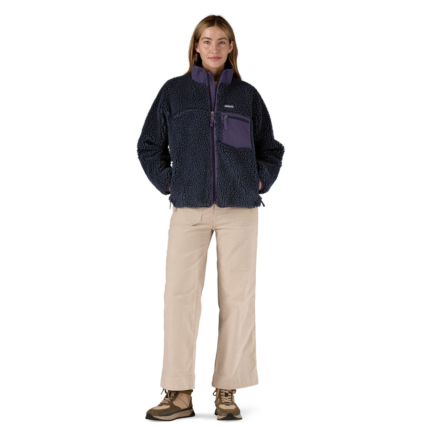 Veste polaire en matière recyclée | violet "w's classic retro-x jkt - SNBE"