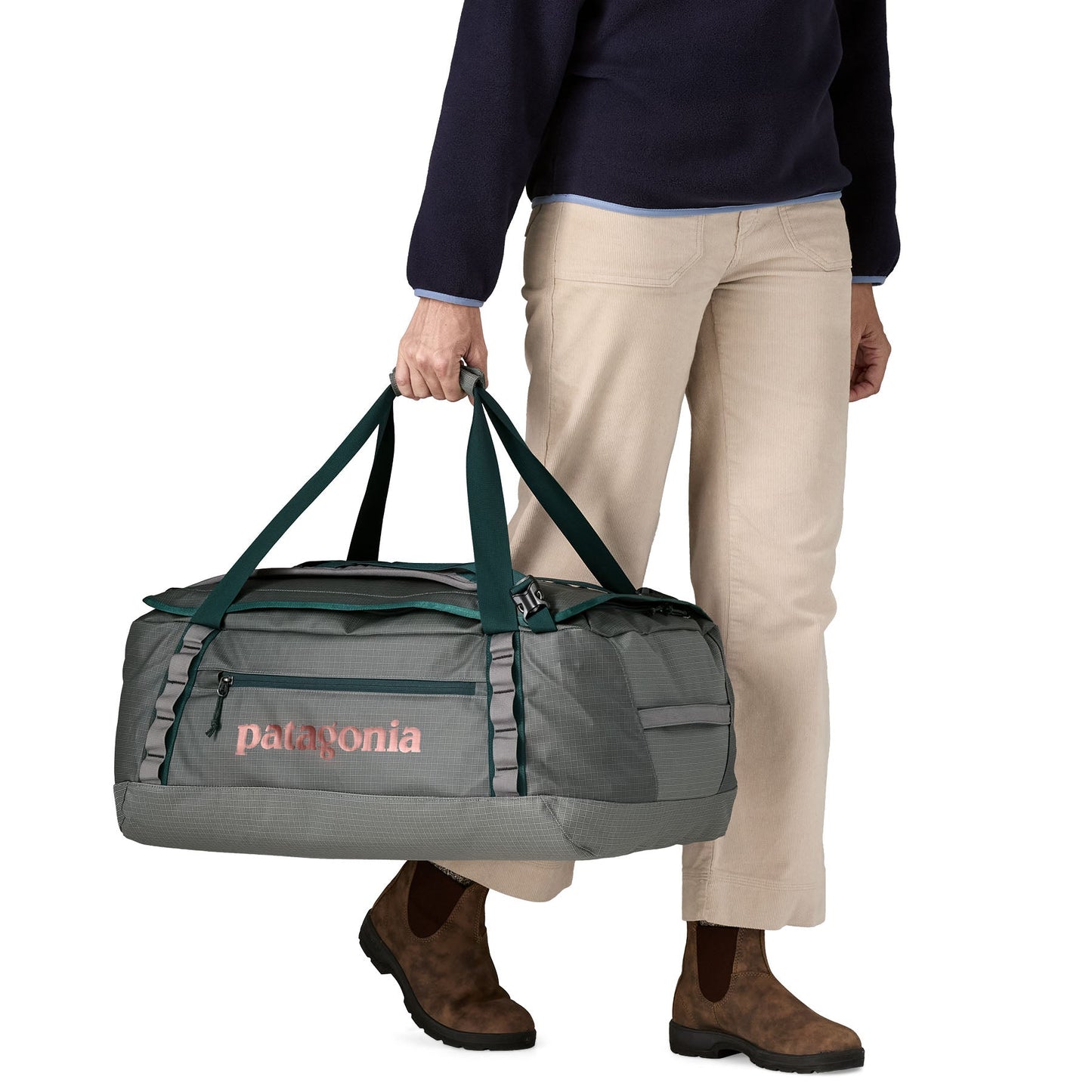 Sac de voyage 55L en nylon recyclé | gris "black hole duffel 55l - ngry"