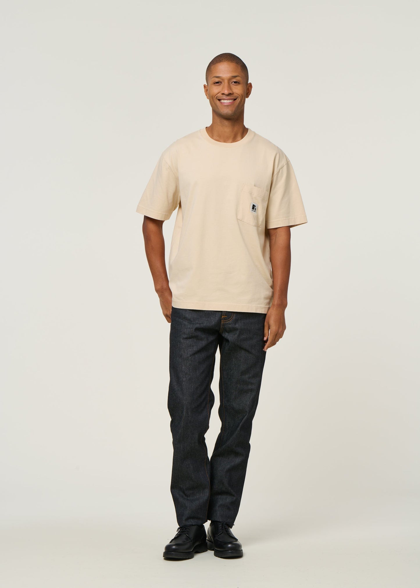T-shirt oversize en coton bio | beige "t-shirt japo25 creme - cream"
