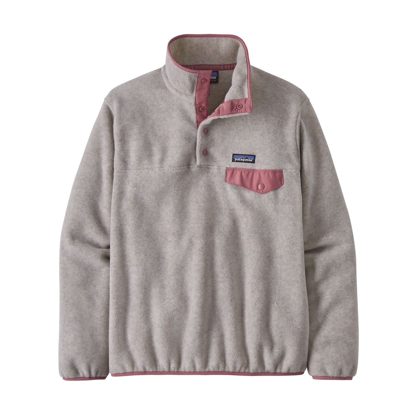 Veste polaire grise en matière recyclée - synch snap oatmeal heather