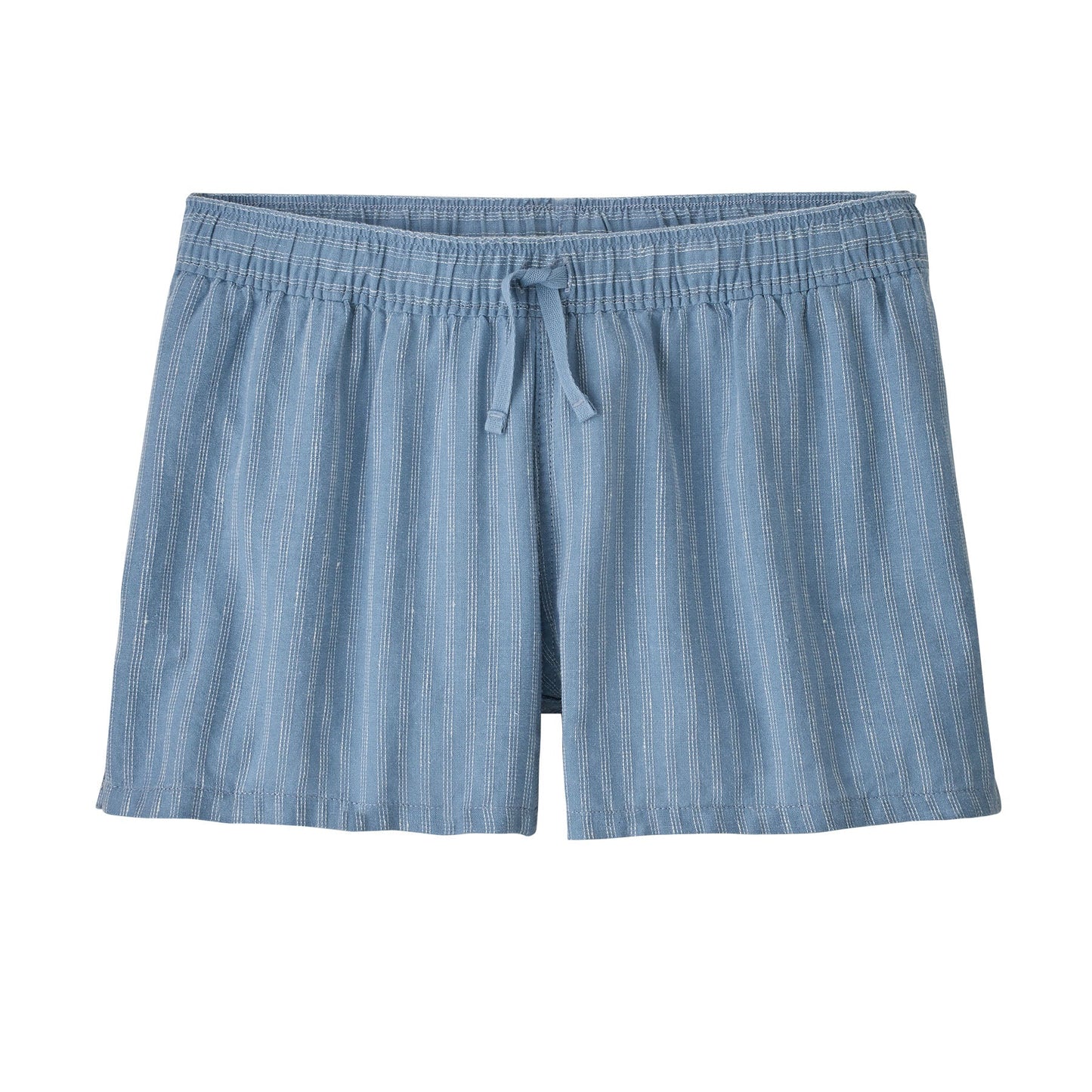 Short bleu clair rayé en coton bio et chanvre - w's island hemp baggies shorts small currents light plume grey