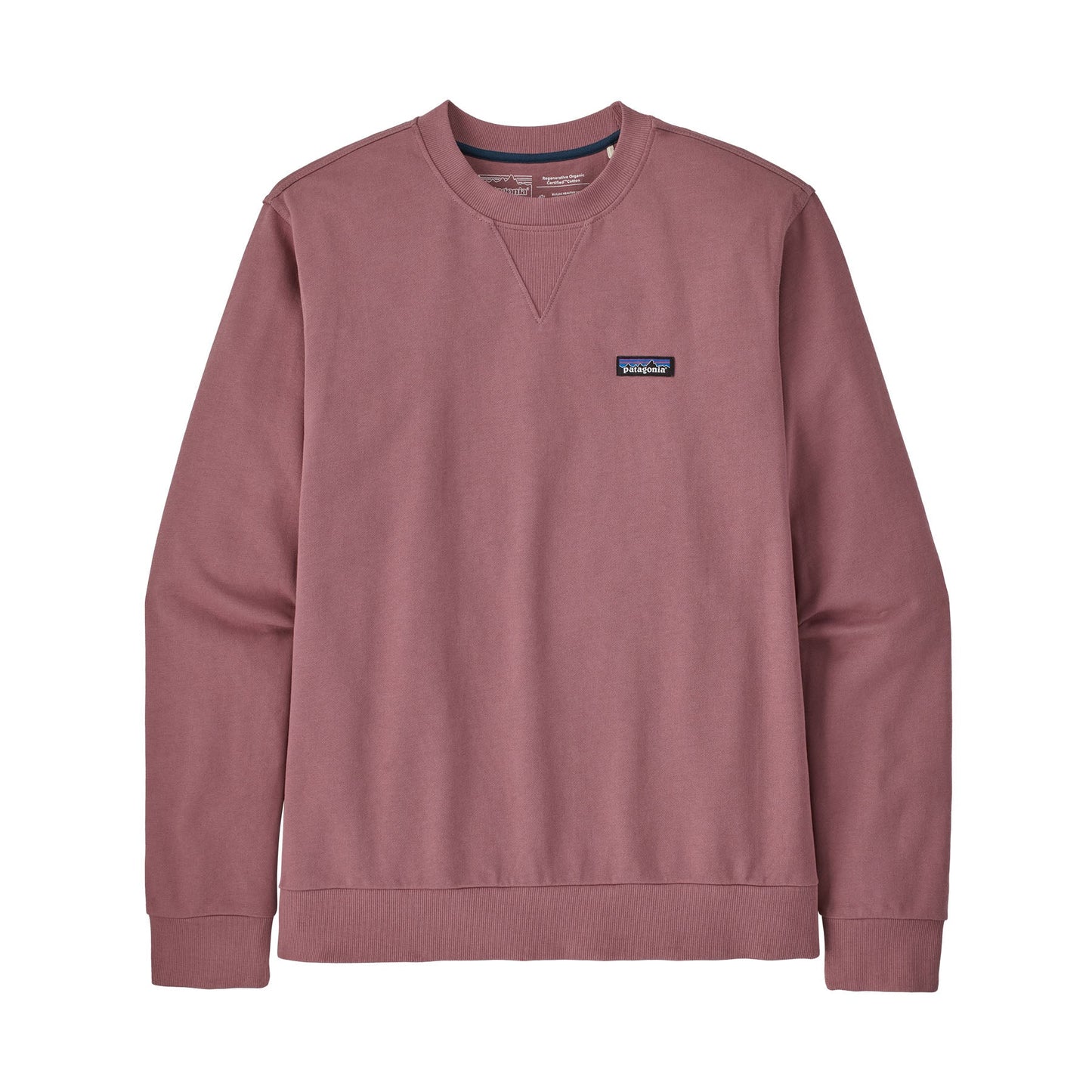 Sweat vieux rose en coton bio - regenerative crewneck evening mauve