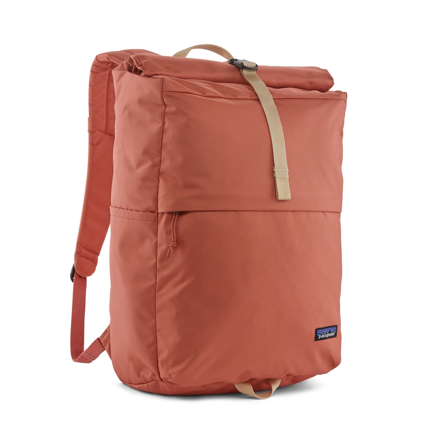 Sac à dos corail 30L en recyclé - fieldsmith roll top quartz coral