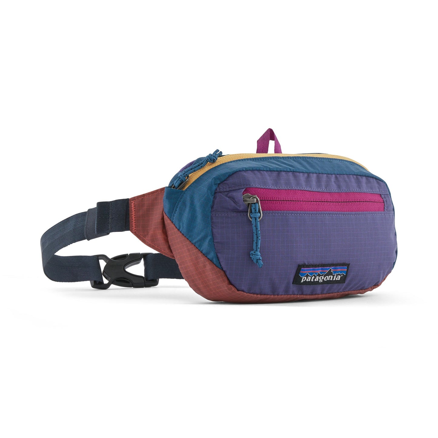 Banane multicolore en recyclé | "ultralight mini hip patchwork coral"