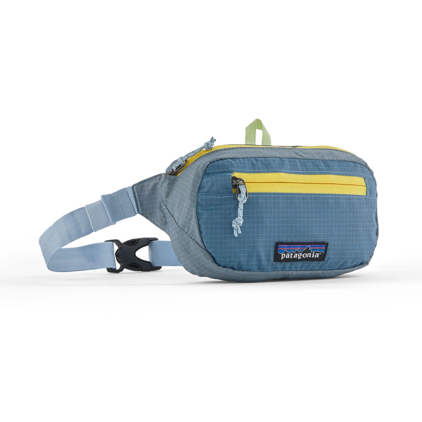 Banane bicolore en recyclé | "ultralight mini hip steam blue"