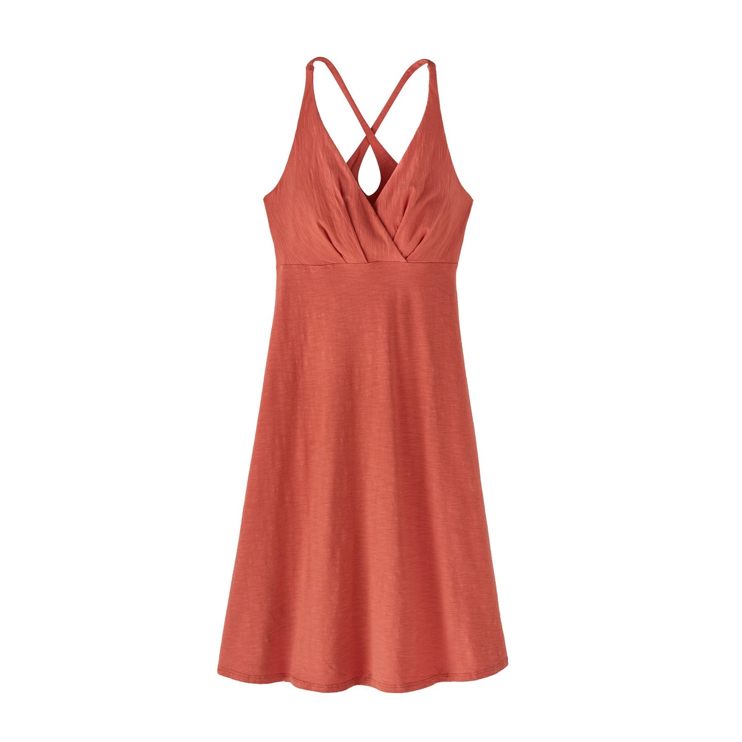 Robe corail en coton bio - amber dawn dress quartz coral
