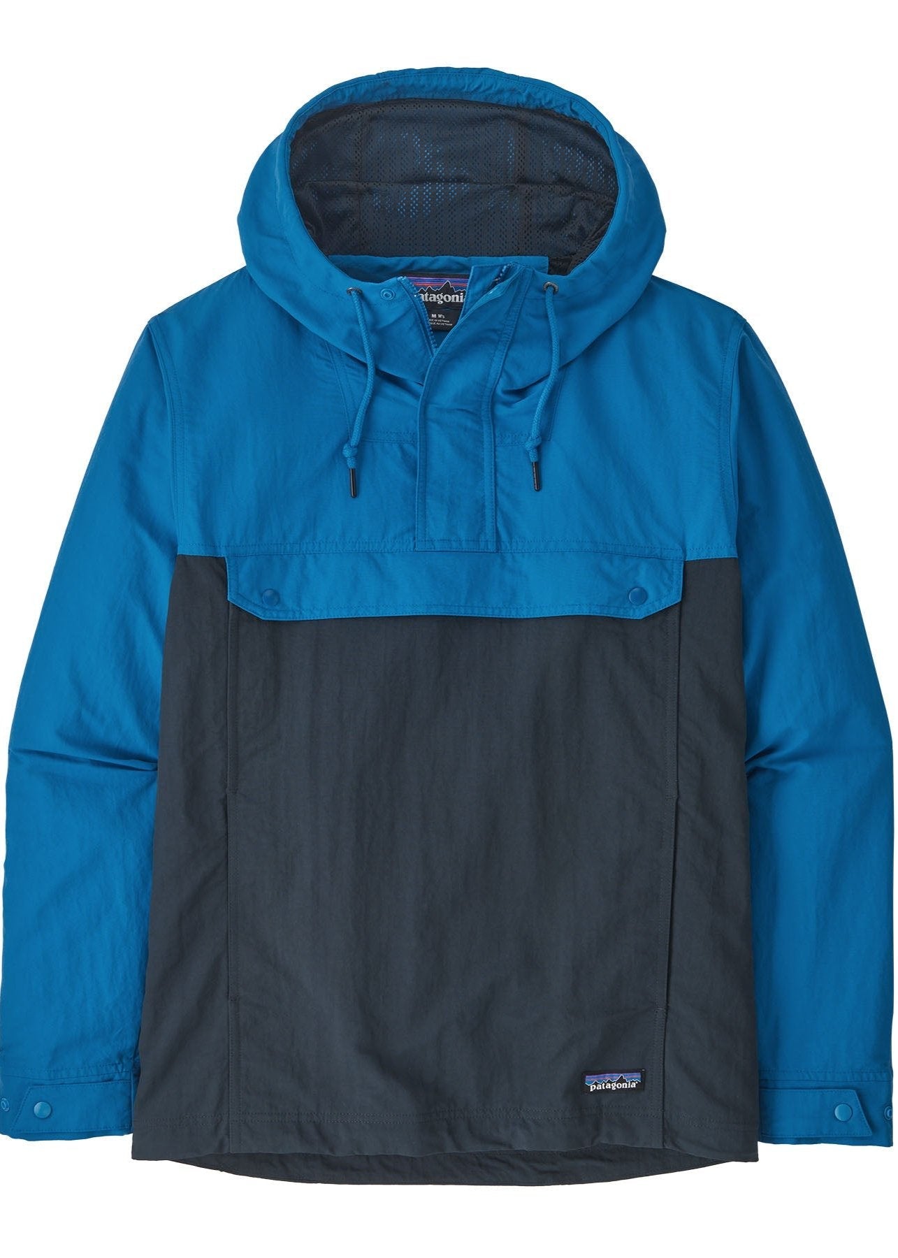 Coupe-vent en nylon recyclé | bleu "m's isthmus anorak endless blue"