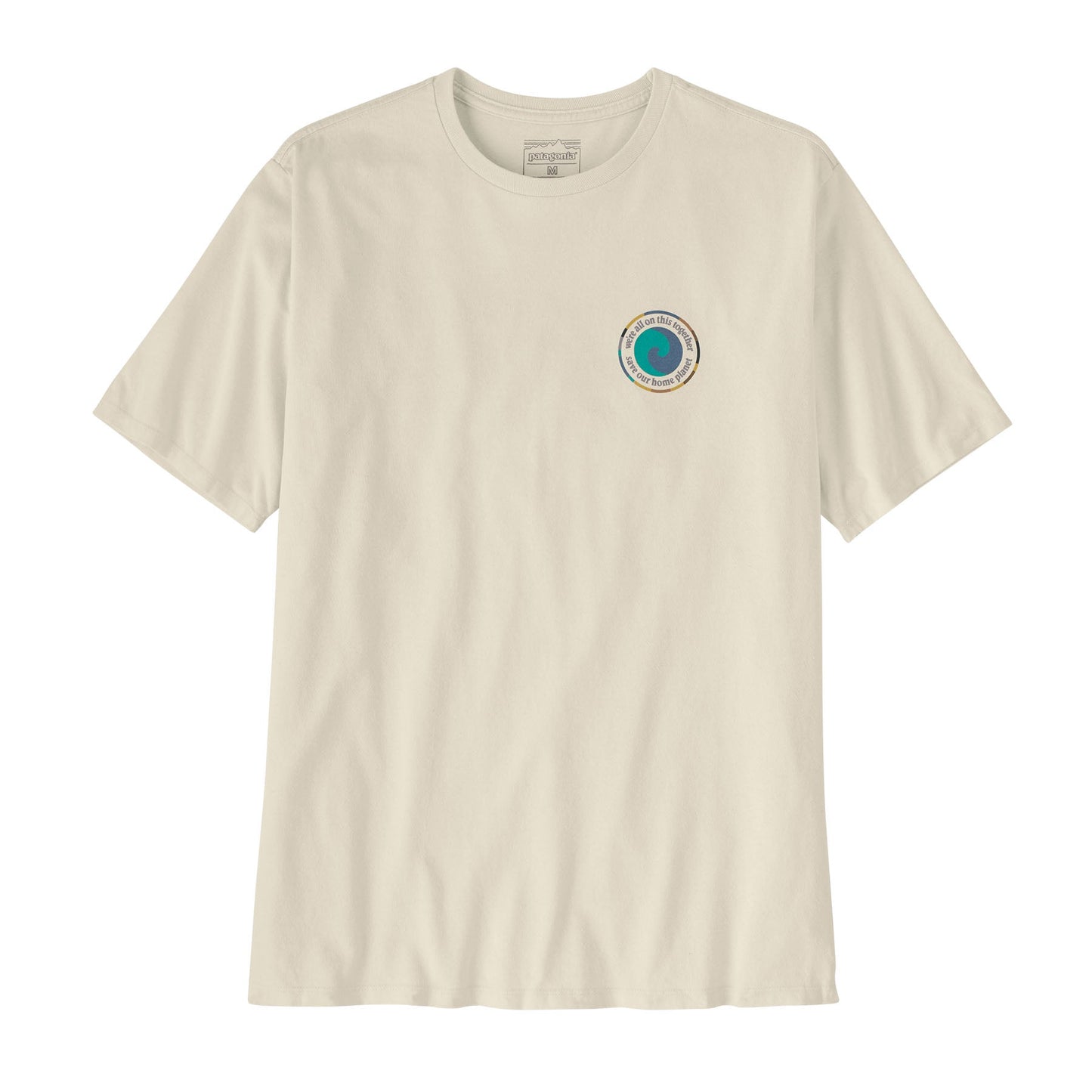 T-shirt imprimé en matières recyclées | Écru "unity fitz responsibili-tee birch white"