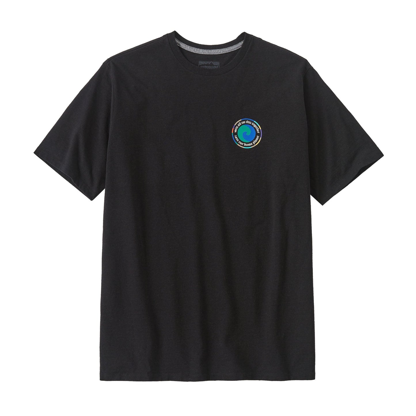 T-shirt imprimé en matières recyclées | Noir "unity fitz responsibili-tee ink black"