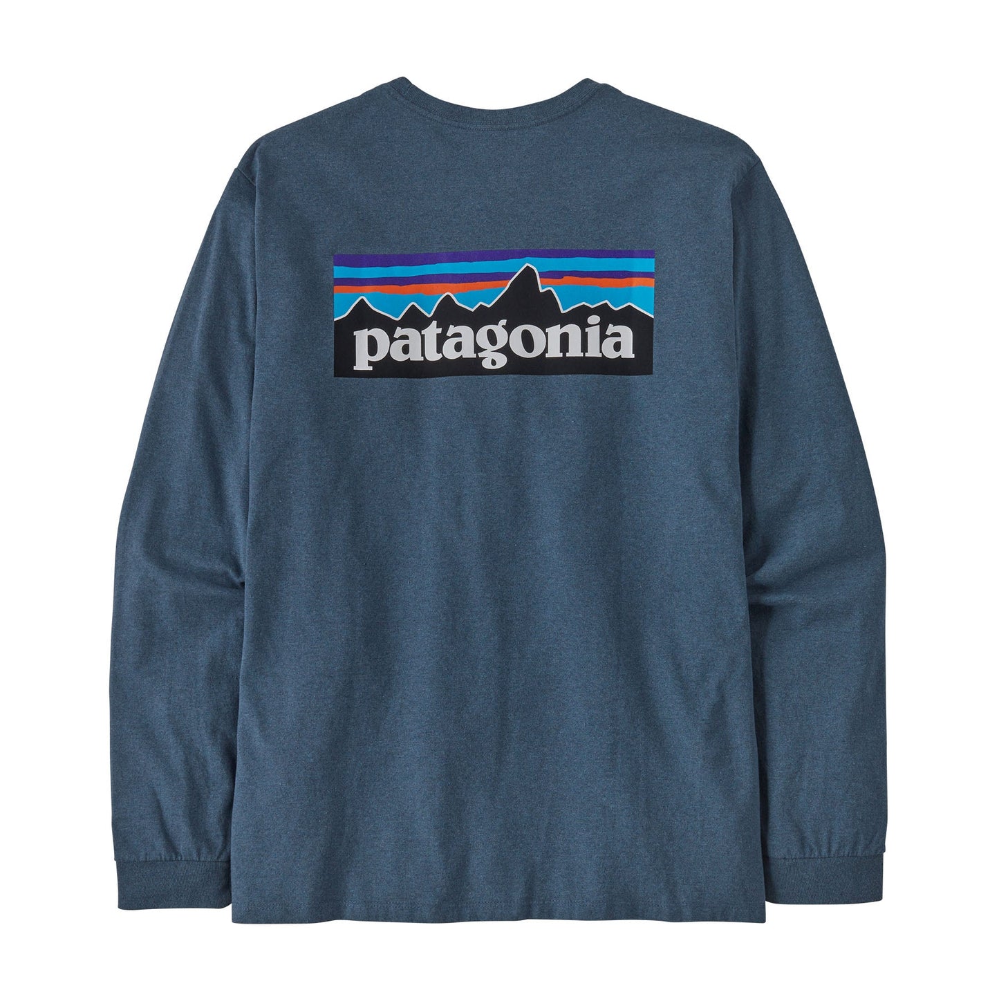 T-shirt manches longues en matières recyclées | Bleu "responsibili-tee utility blue"