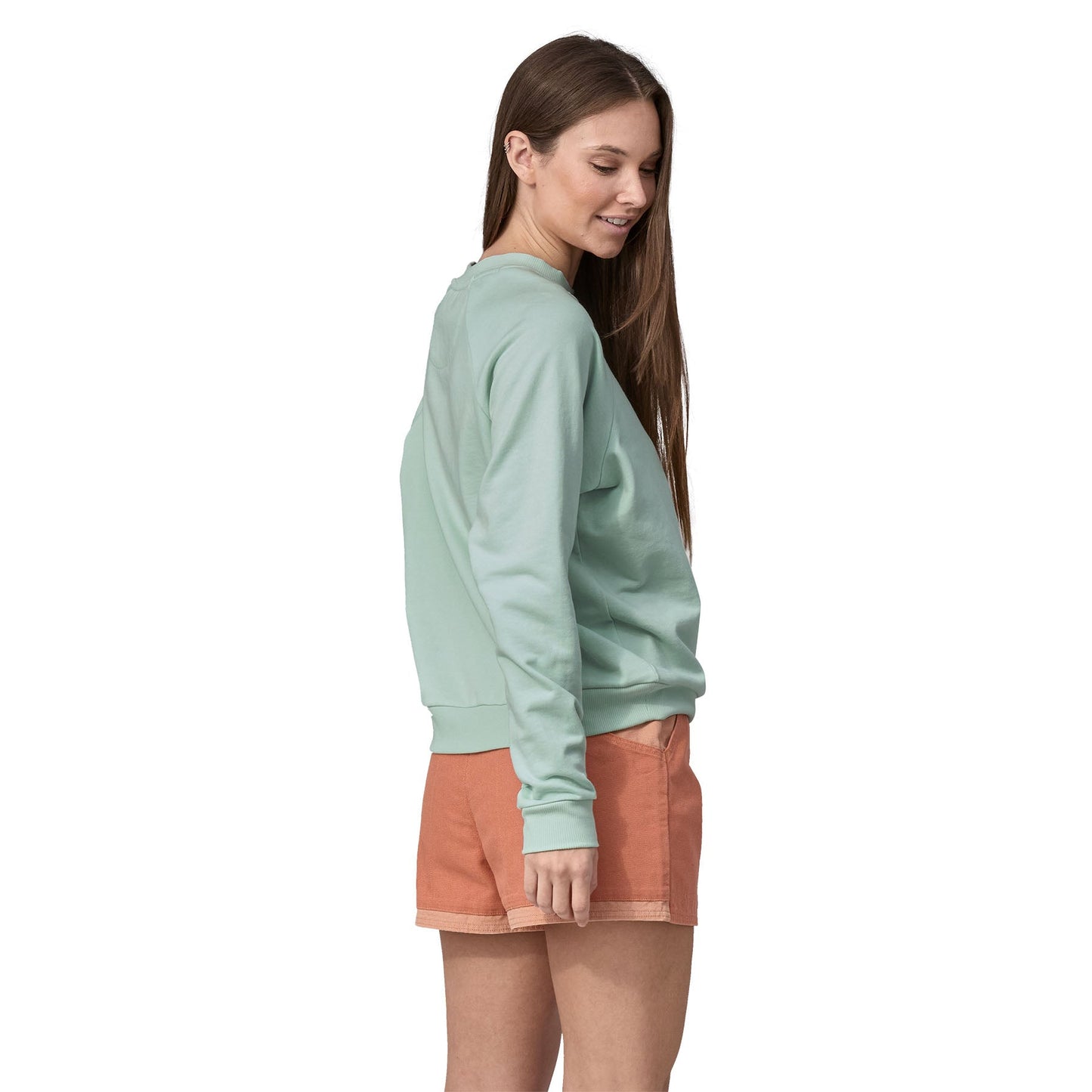 Sweat en coton bio | bleu "regenerative essential wispy green"
