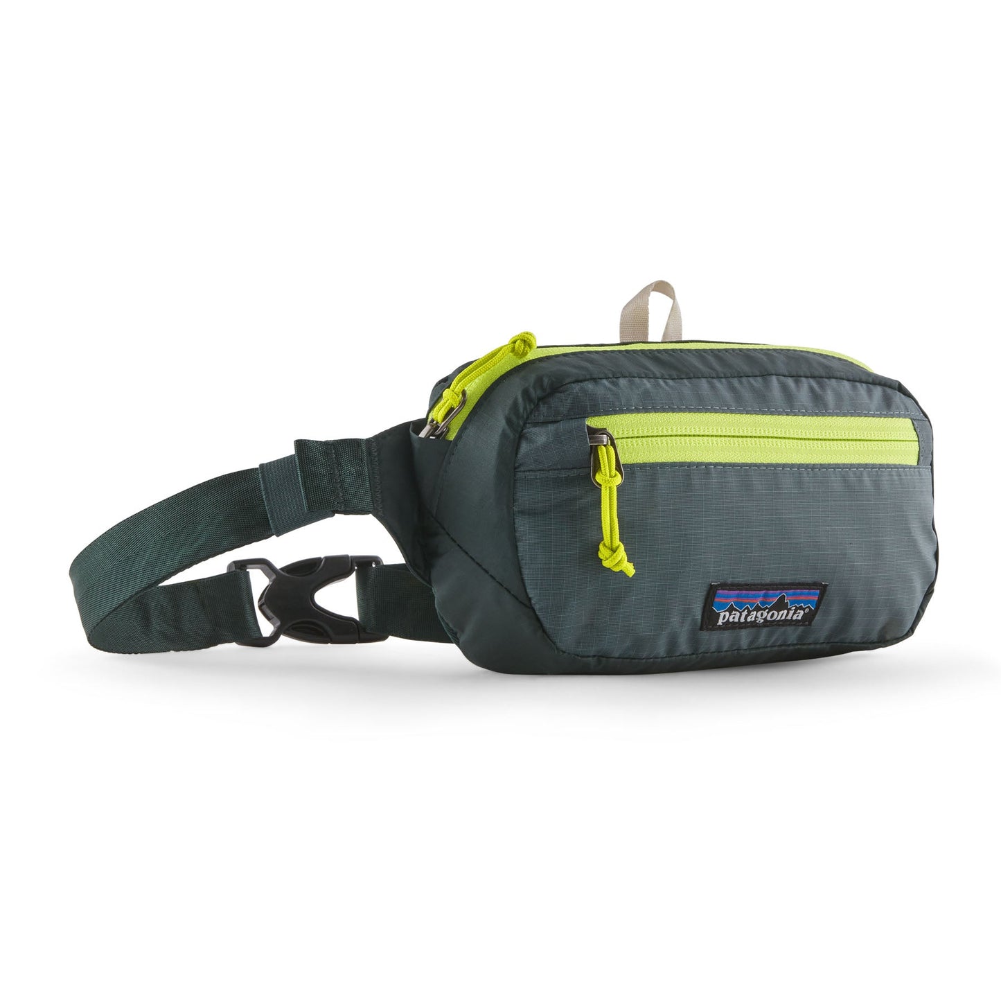 Banane en matière recyclée | vert et jaune "ultralight mini hip nouveau green"