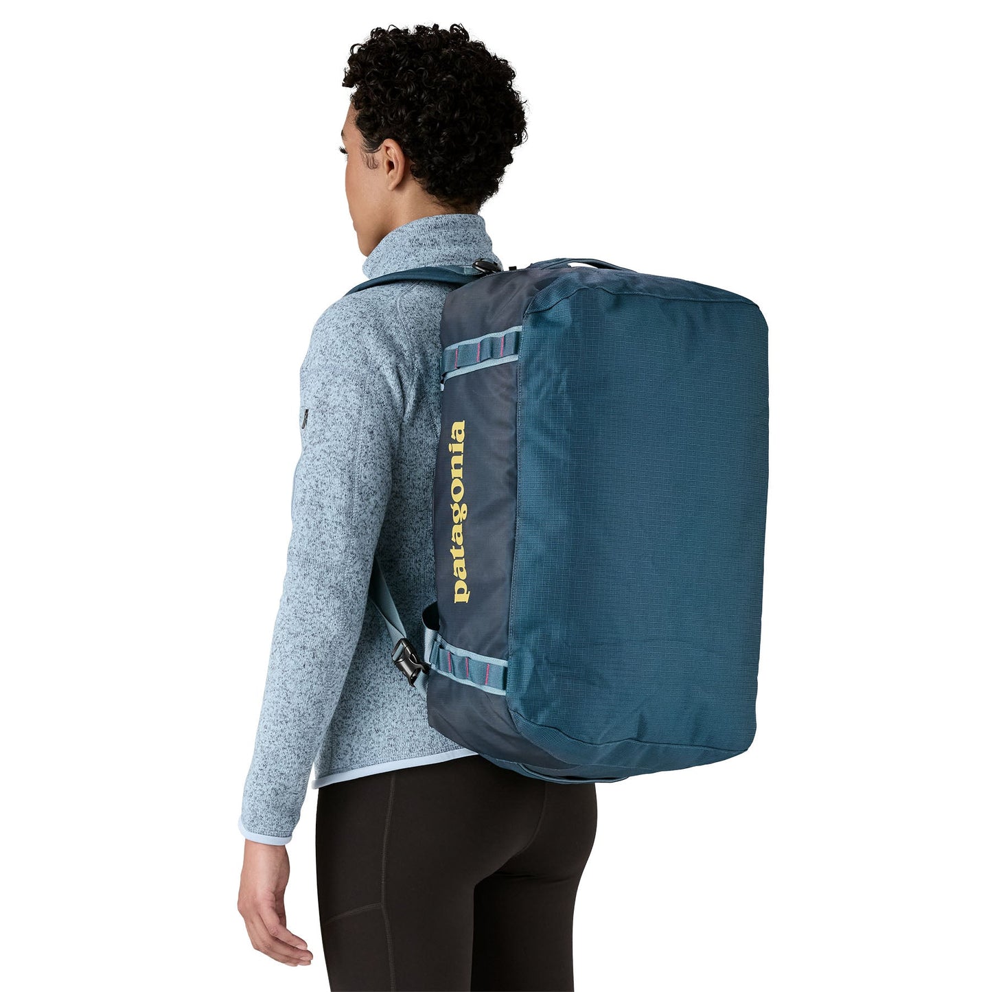 Sac de voyage en matière recyclée | bleu "black hole duffel 40l - tidal teal"