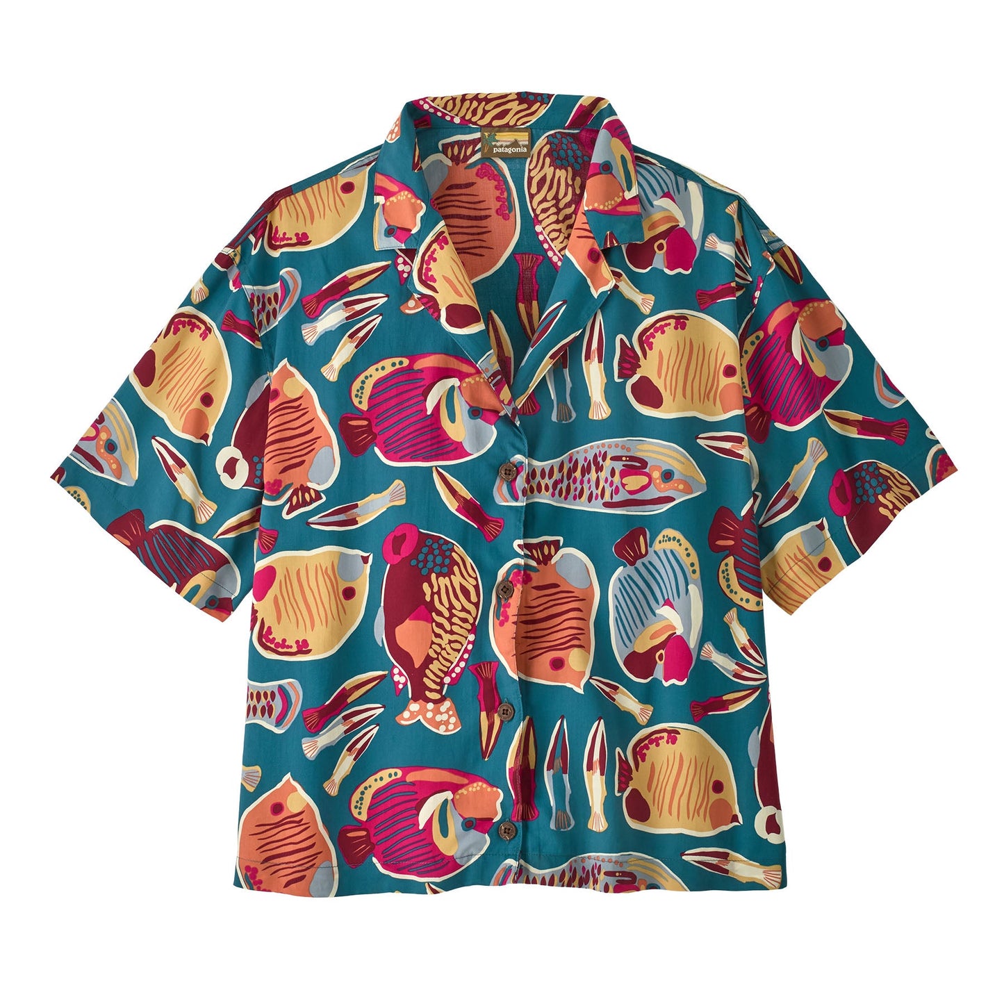 Chemise en tencel® (procédé Lyocell) | bleu "W's tidal threads shirt - wrasse: wetland blue"