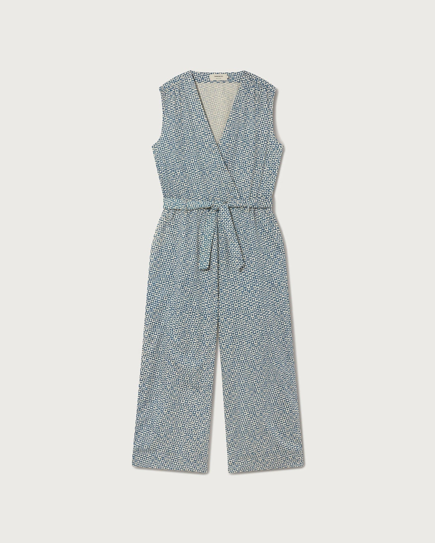 Combinaison en coton bio | Bleu à motifs "blue spots winona jumpsuit"