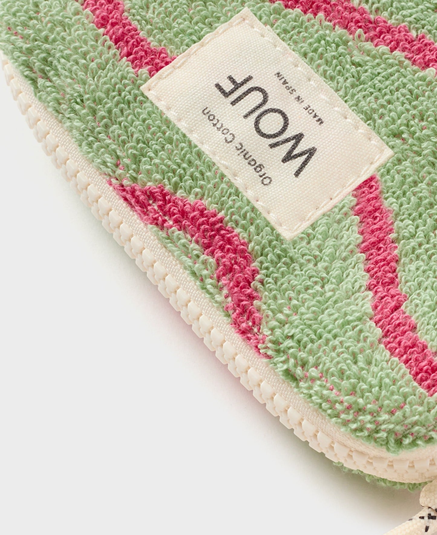 Porte-monnaie à motifs en éponge de coton bio | "wavy coin purse"