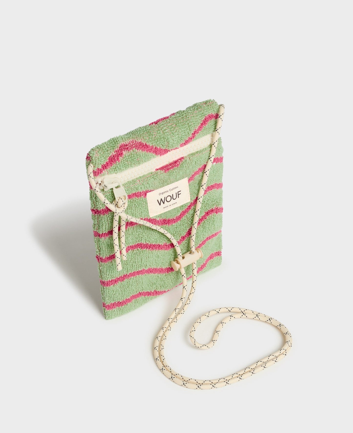 Pochette téléphone en coton bio | "wavy phone bag"