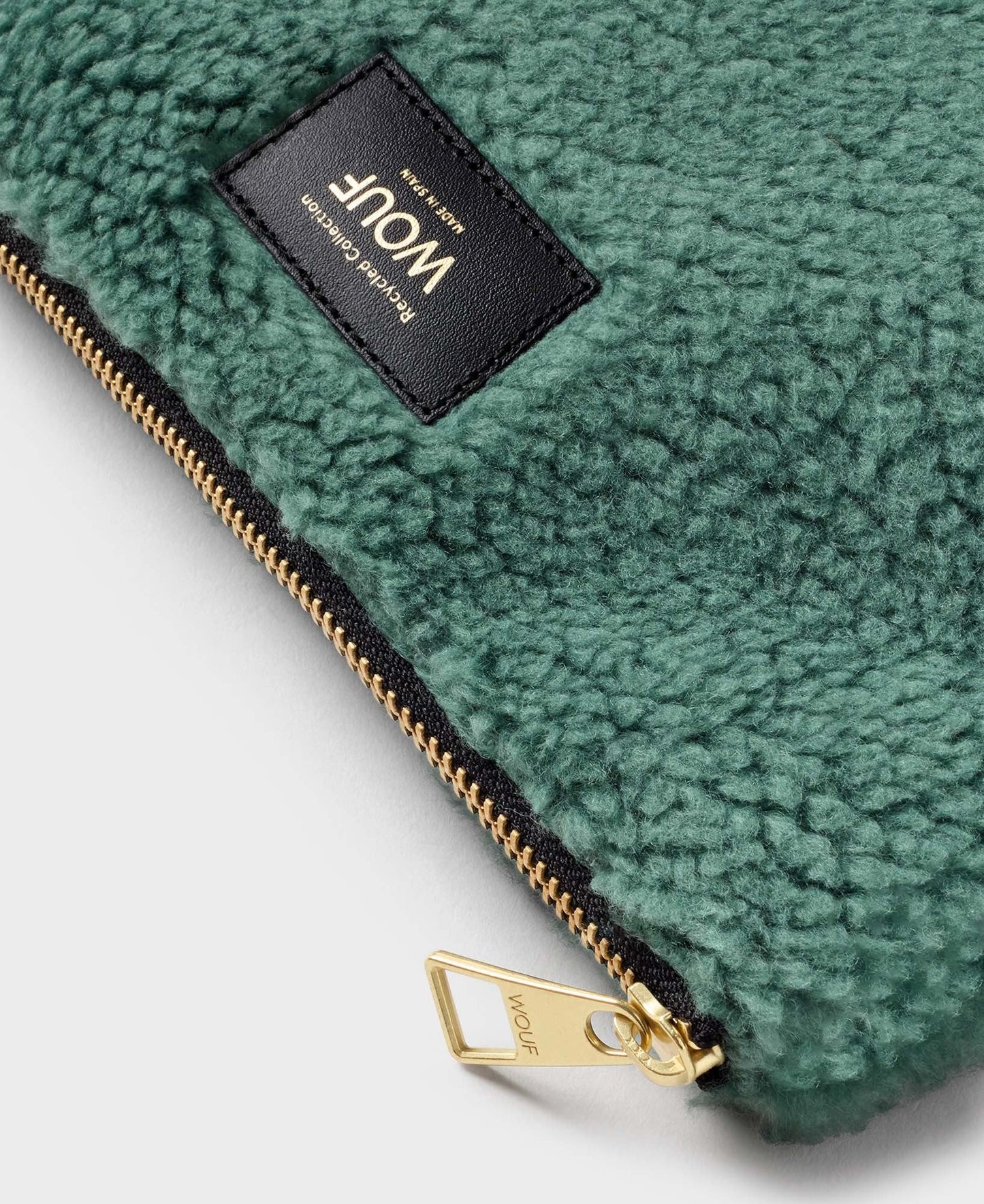 Pochette en recyclé | Verte "moss pouch"