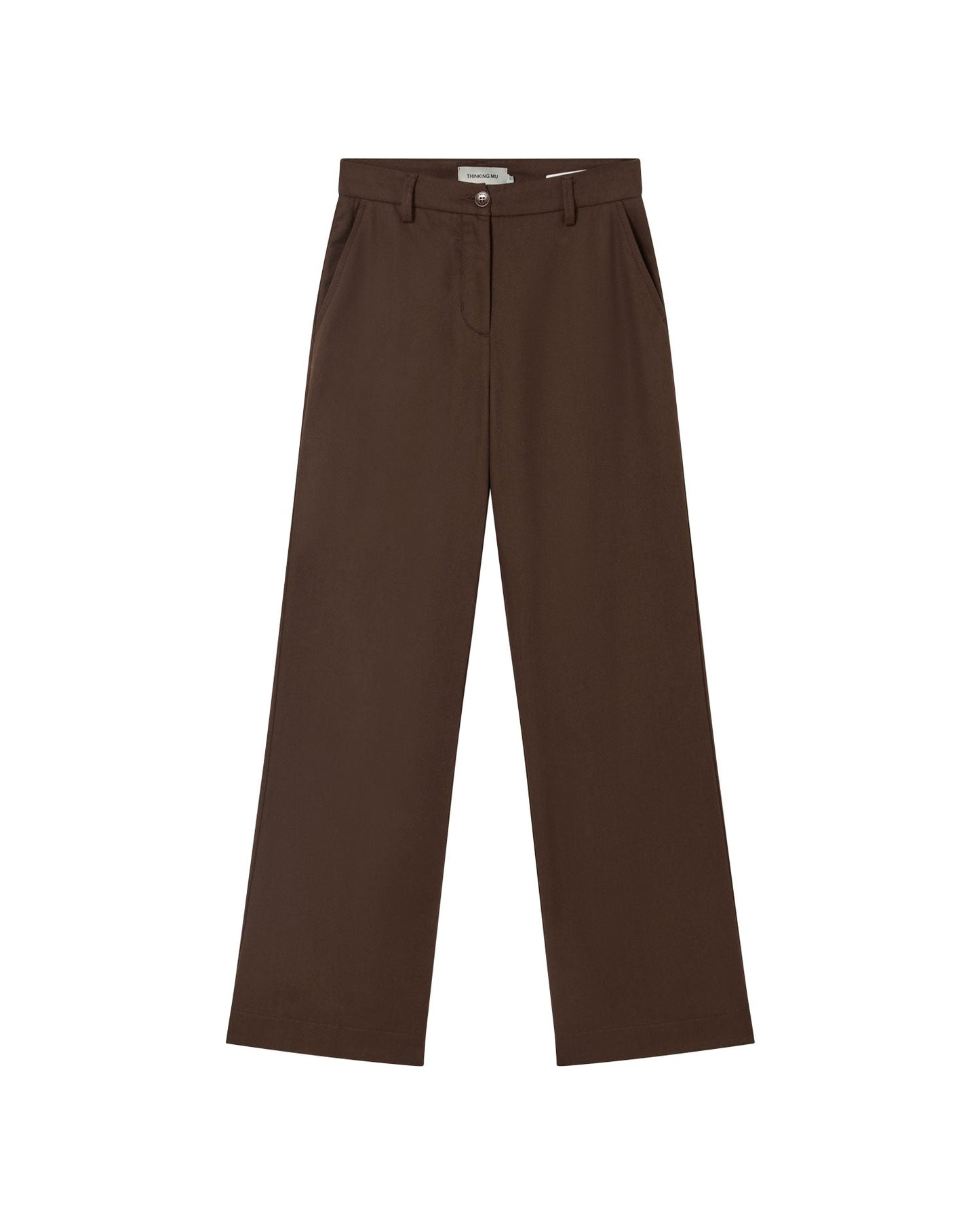 Pantalon ample en coton bio | marron "dark brown hermione pants"
