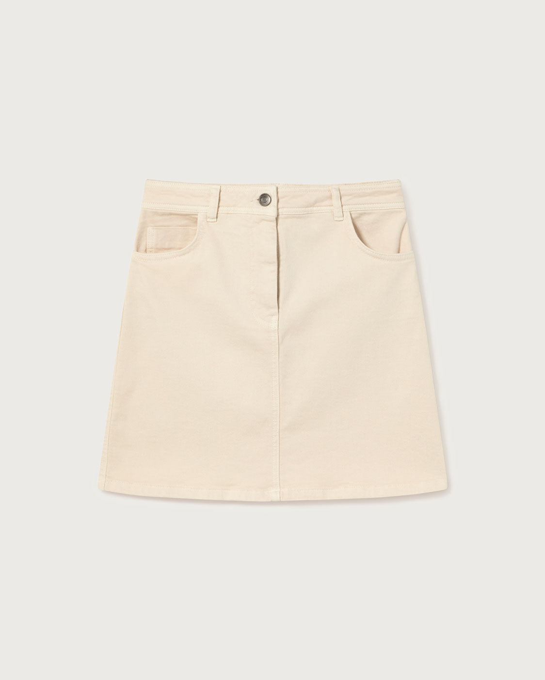 Jupe écru en coton bio - ivory marsha skirt