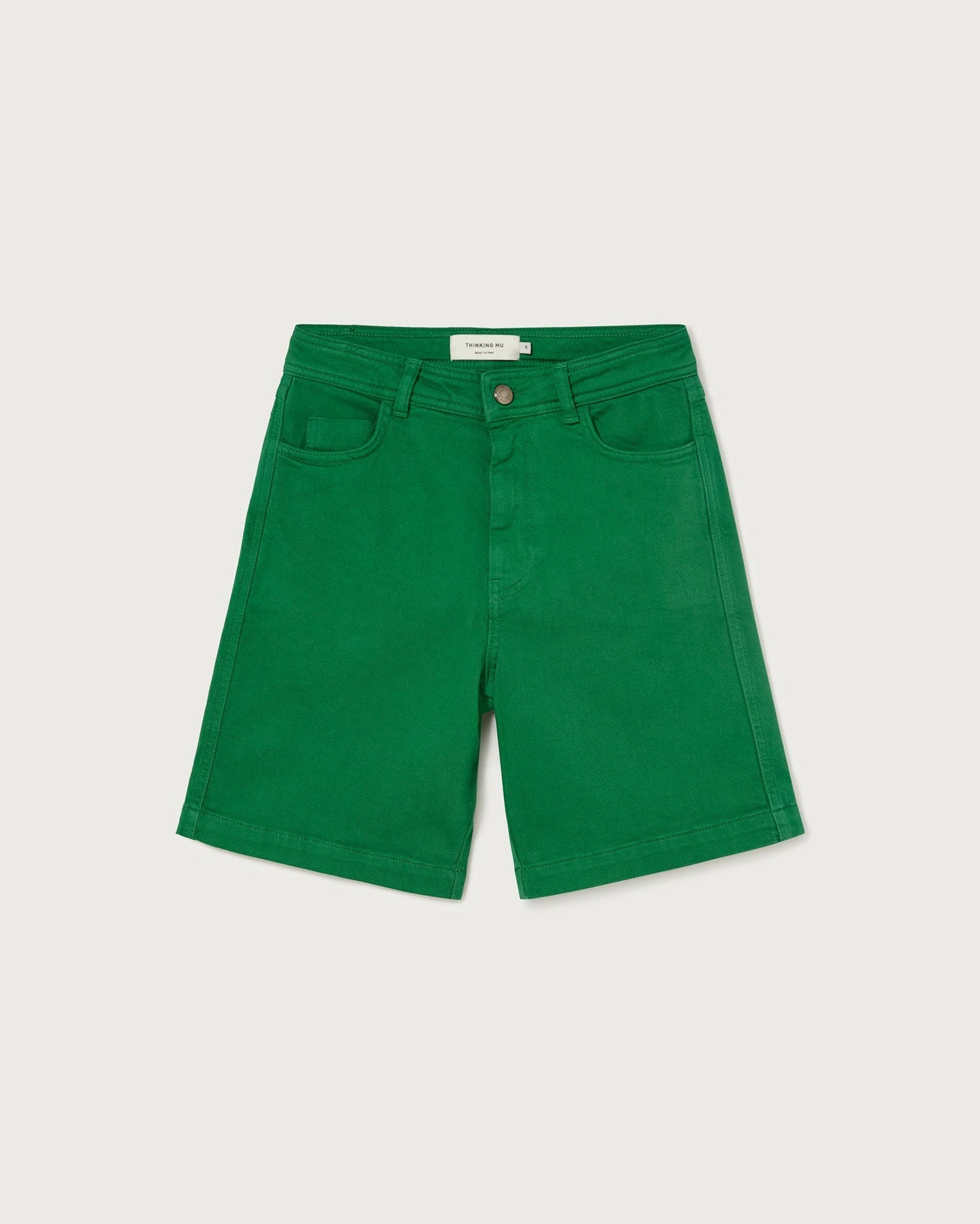 Short en coton bio | Vert "clover green jasmine shorts"