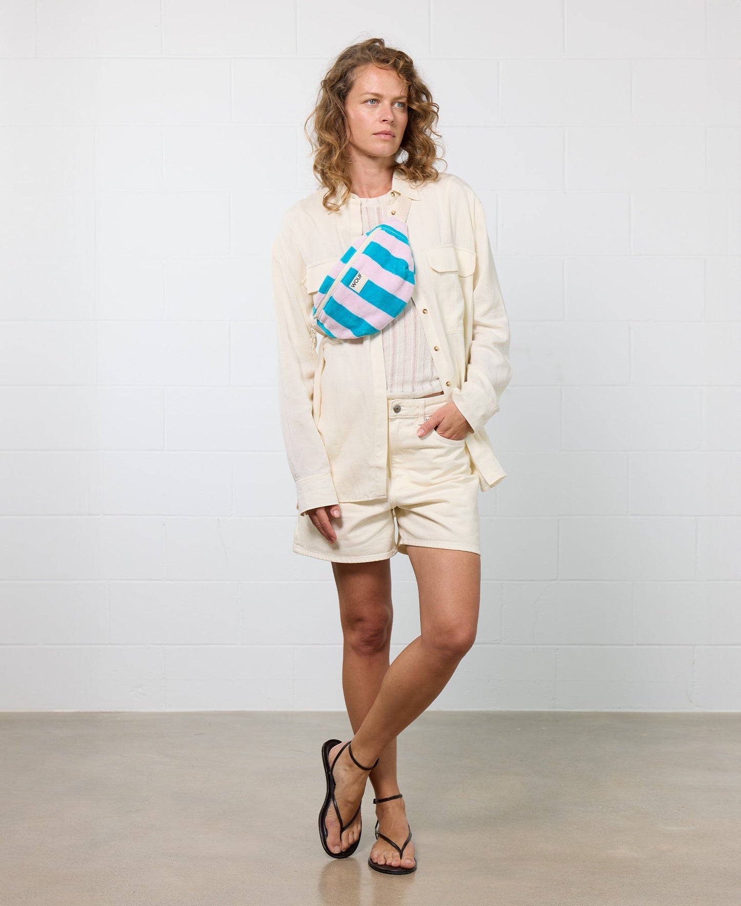 Banane en coton bio | noir "lanzarote waistbag - lanzarote"