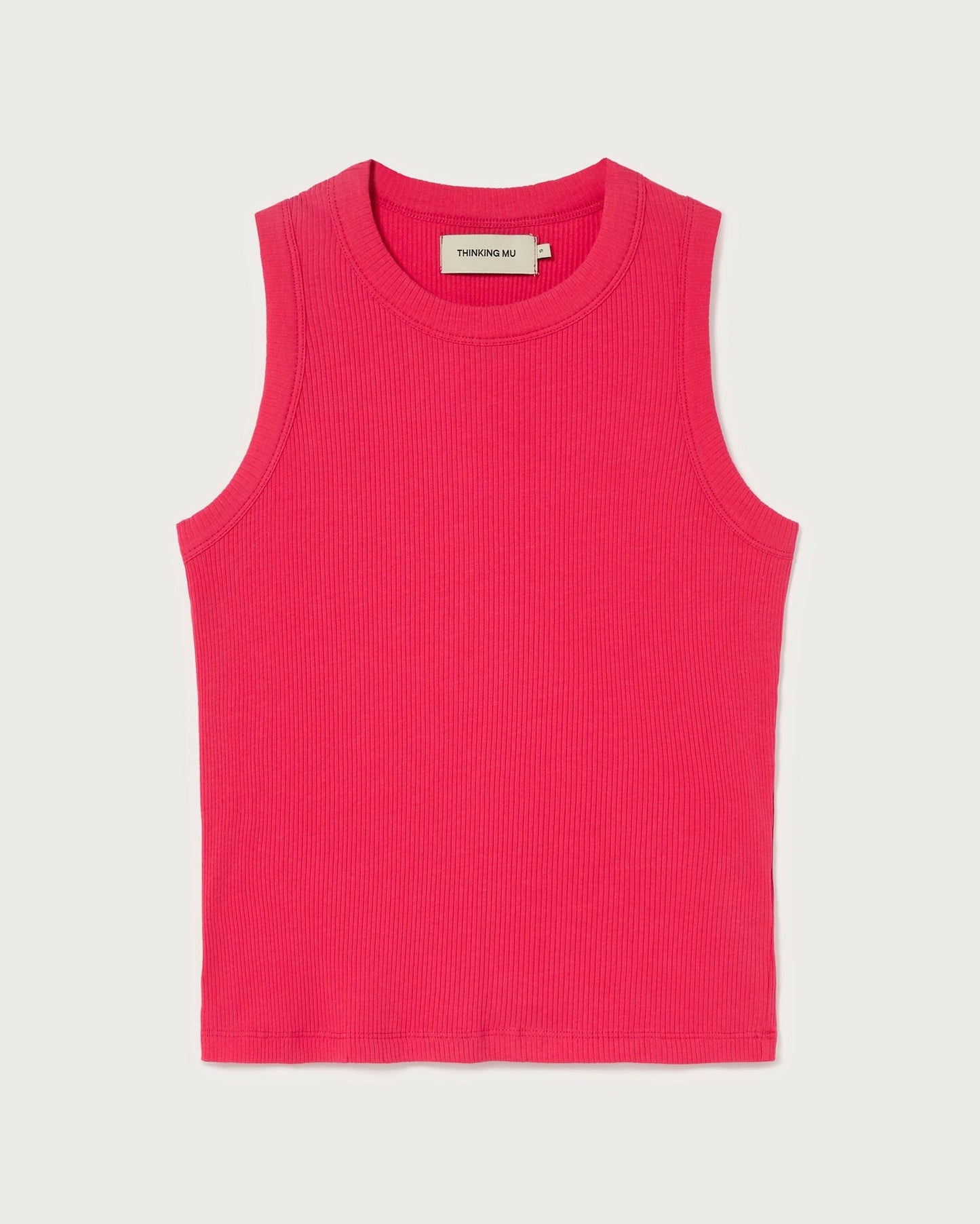 Débardeur côtelé en coton bio | rose "fucsia juliette top"
