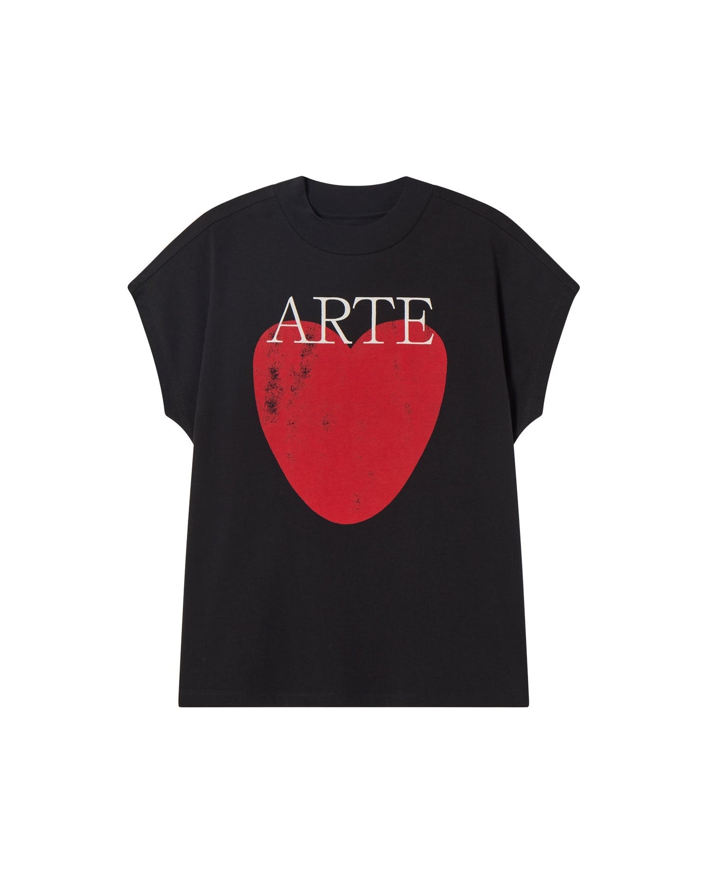 T-shirt en coton biologique | noir "art love black volta tee - black"