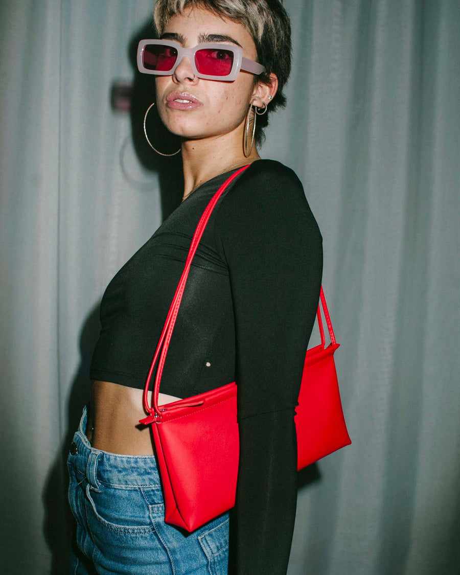 Sac rouge en recyclé - red