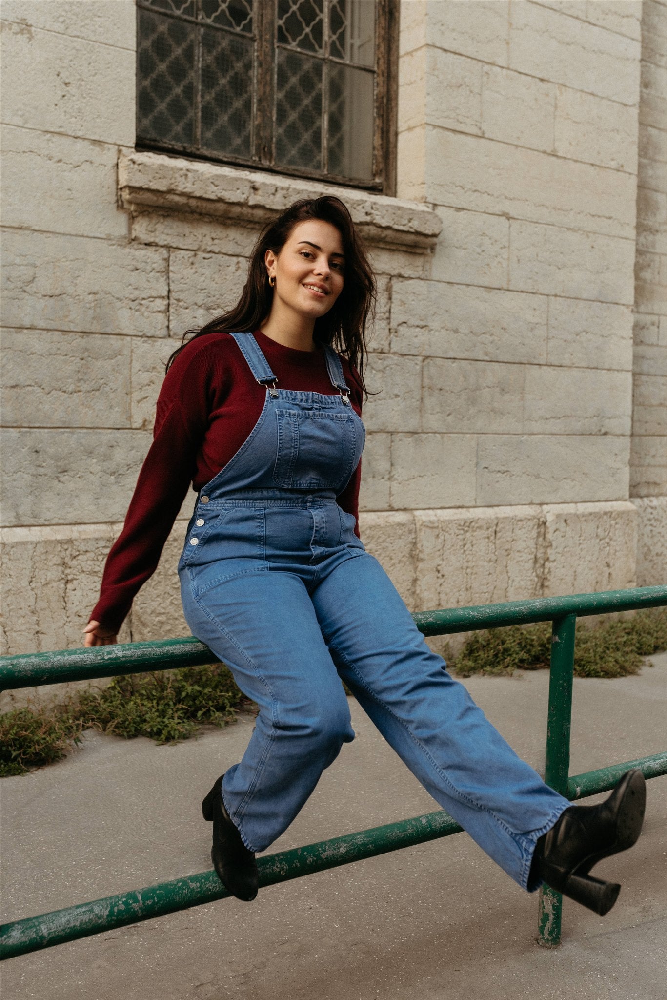 Salopette ample bleue en coton bio - Karin Dungarees French Blue