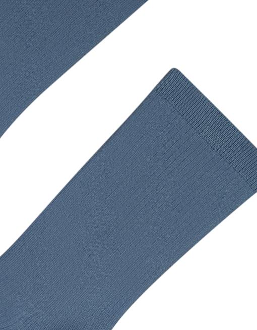 Chaussettes hautes en coton bio | bleu pétrole "Petrol blue"