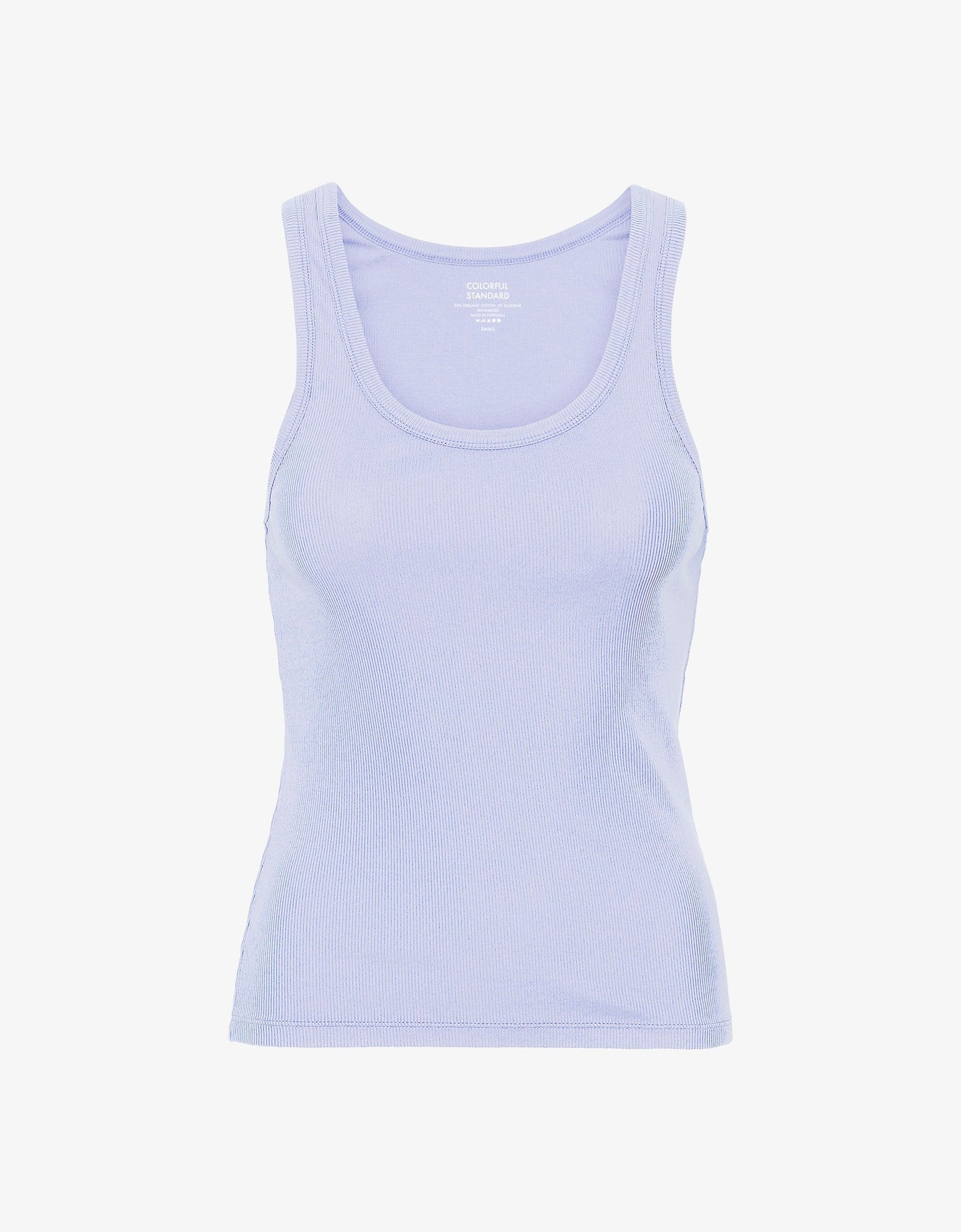 Débardeur côtelé en coton bio | lilas "soft lavender"