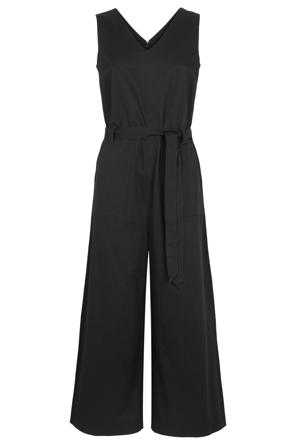 Combinaison noire en coton bio - vesta