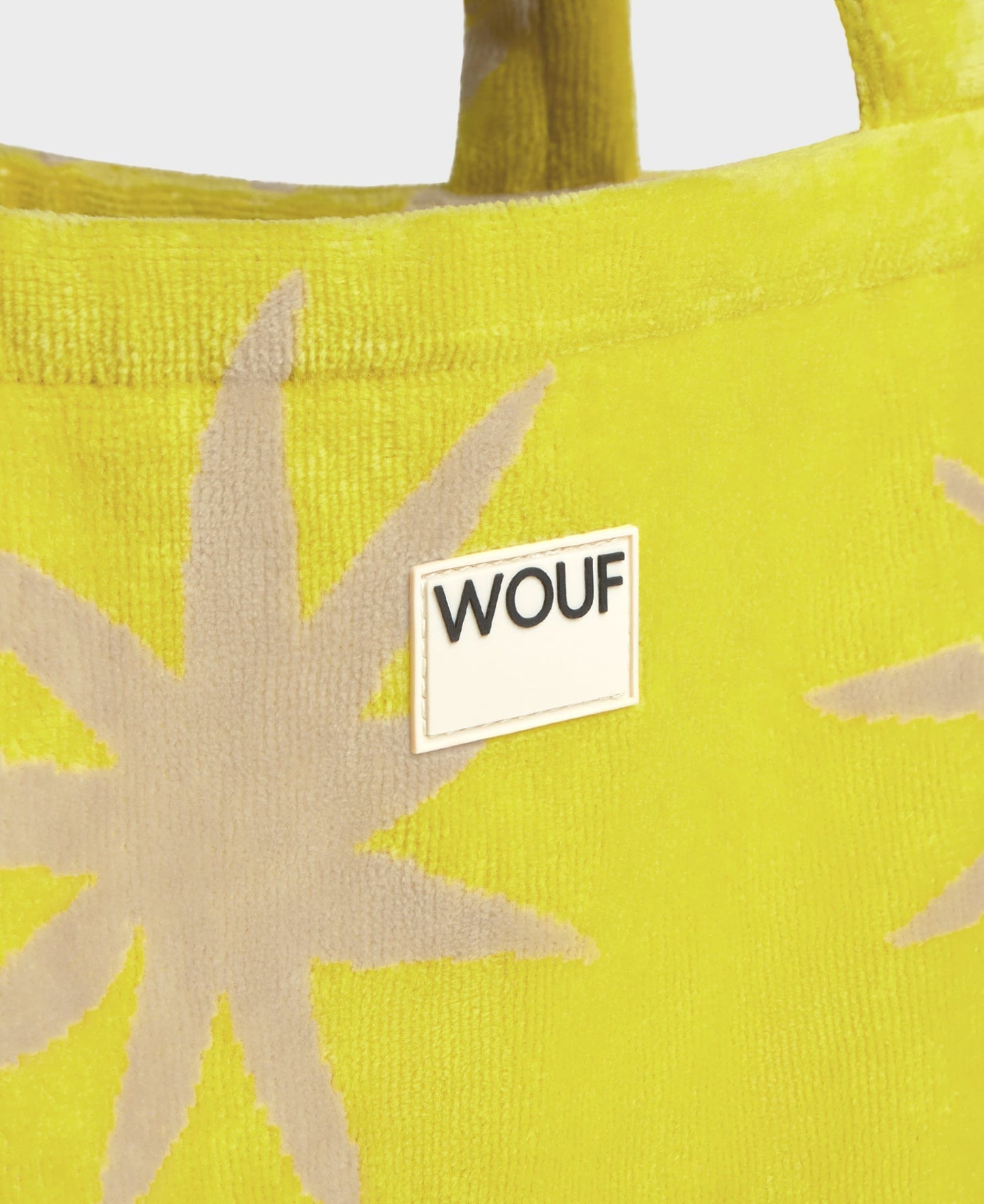 Sac cabas éponge en coton biologique | jaune "fuerteventura large tote bag - fuerteventura"