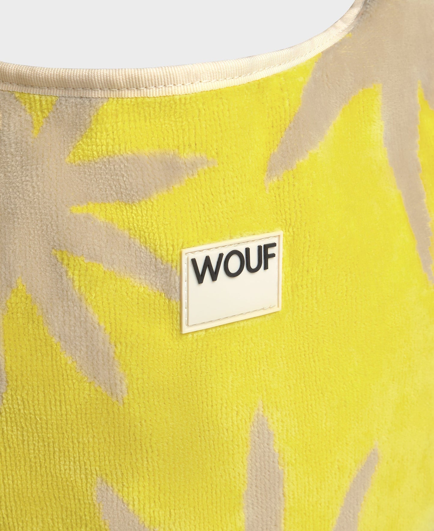 Sac cabas éponge en coton biologique | jaune "lanzarote tshirt bag - fuertaventura"