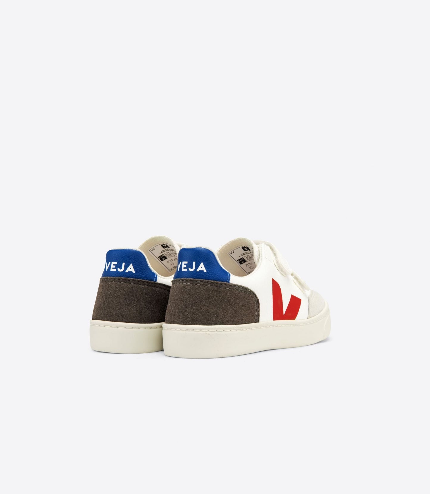 Baskets enfant v-12 chromefree leather white multico mud