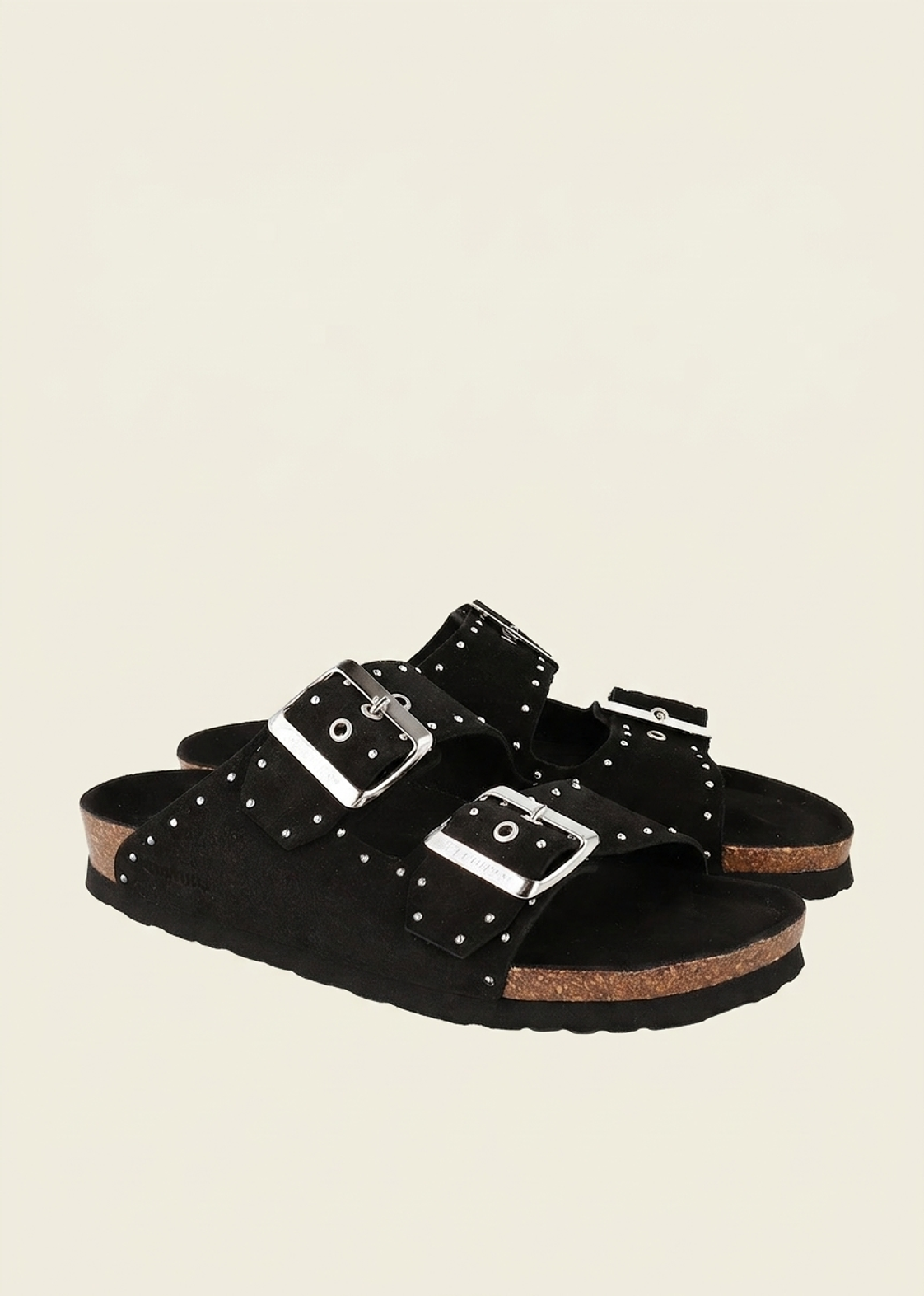 Sandales en cuir suède certifié | noir "honolulu lead velour black" | Black