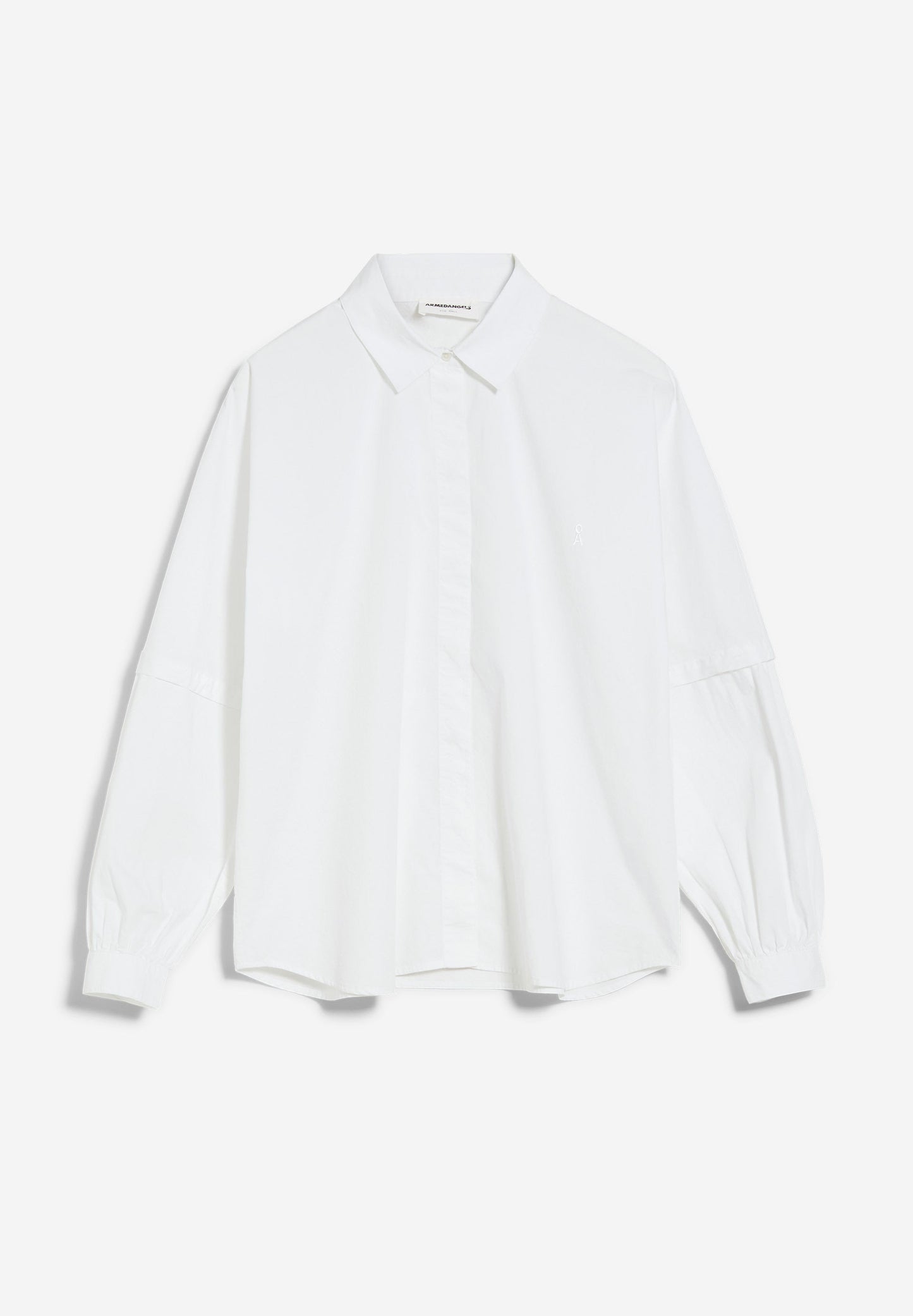 Chemise oversize saadhira en coton bio - white