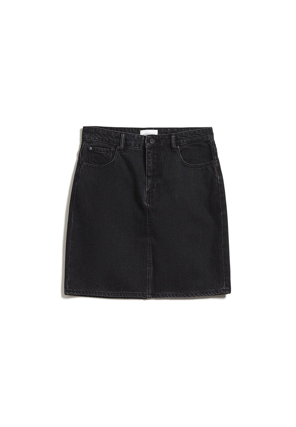 Jupe en jean noire en coton bio - Aava