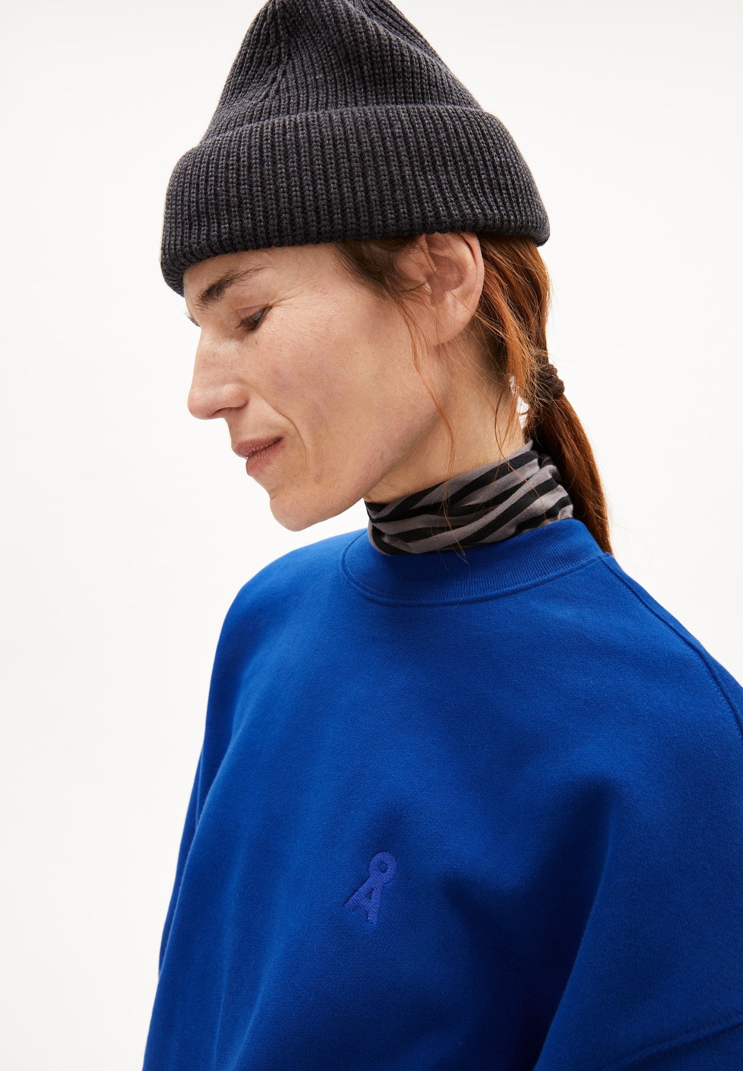 Sweat en coton biologique | bleu "alizaa - lapis blue"