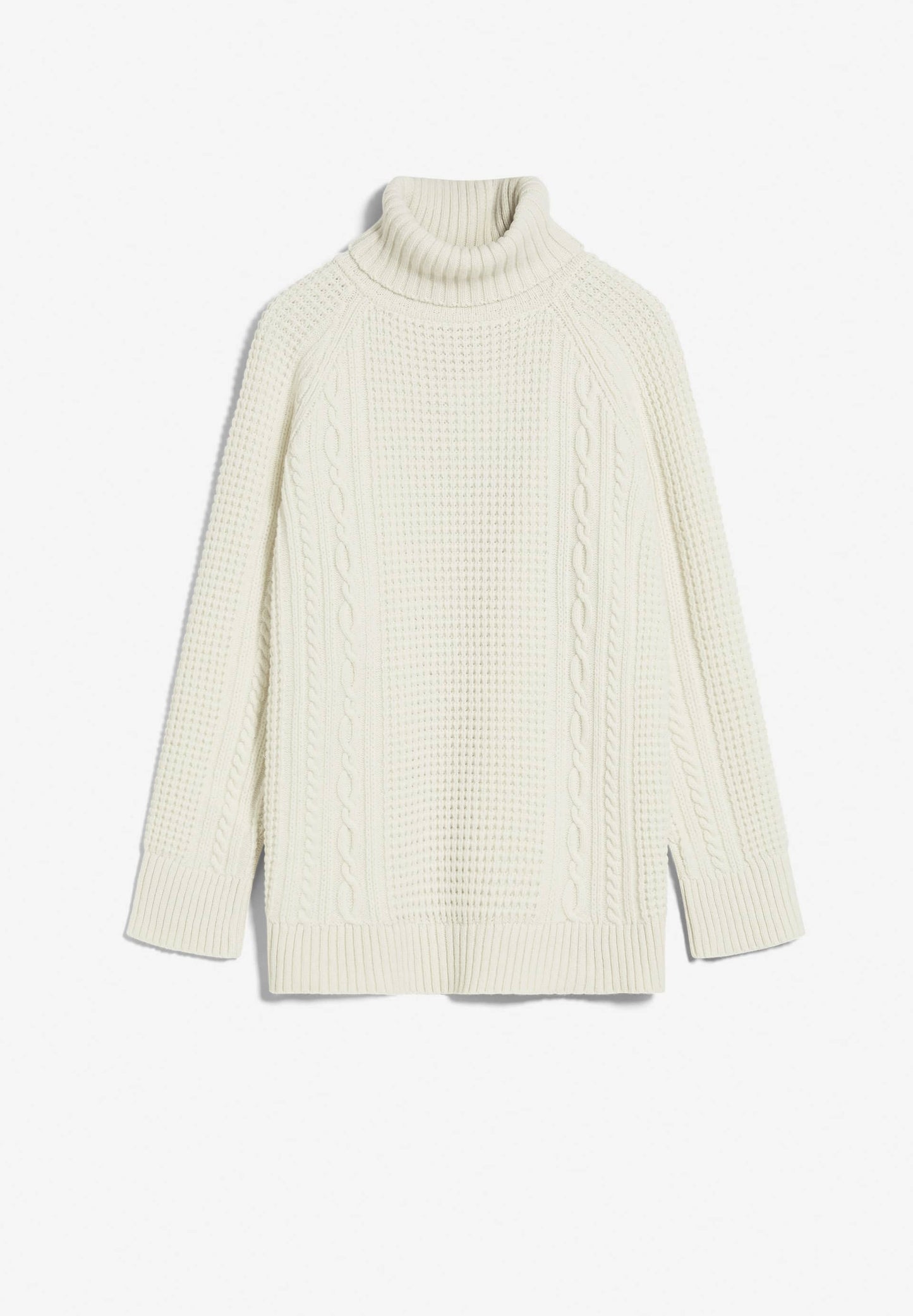 Pull ample tricoté beige en laine bio et recyclée - amalaa oatmilk